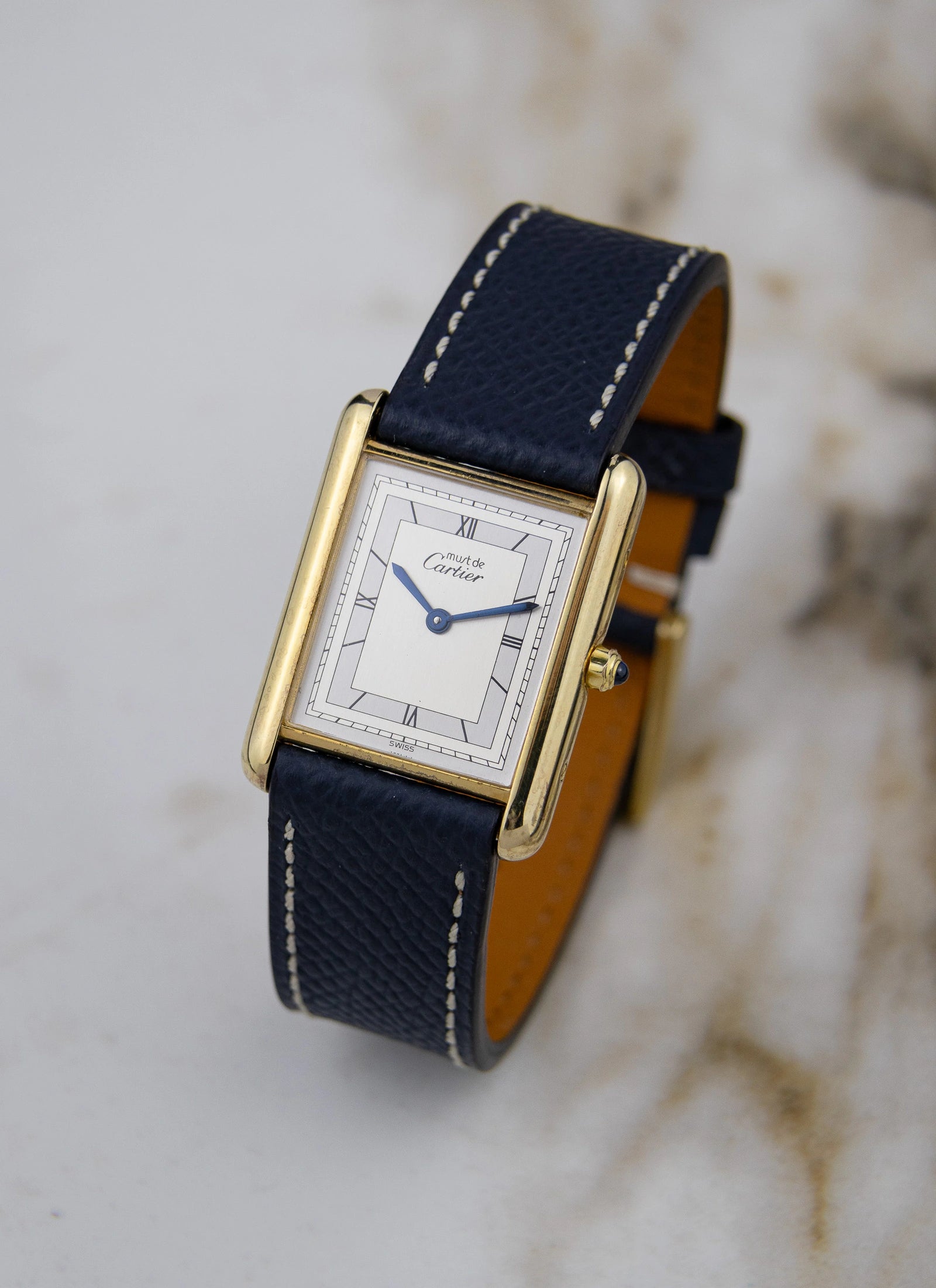 1990s Must de Cartier Tank Art Deco