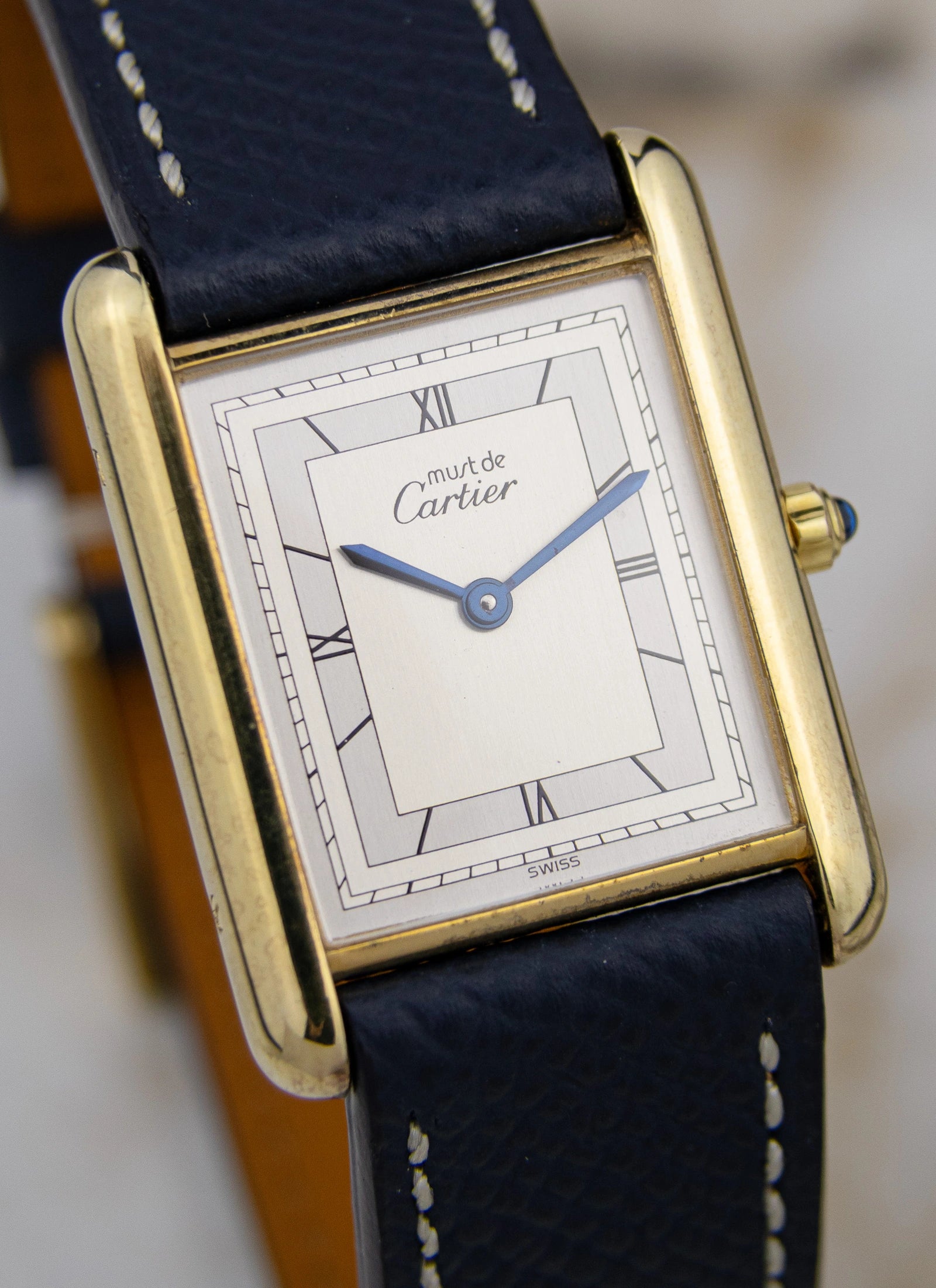 1990s Must de Cartier Tank Art Deco