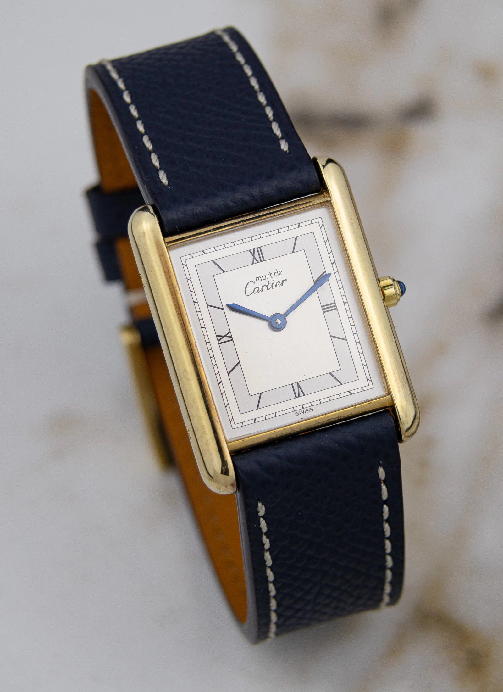 1990s Must de Cartier Tank Art Deco