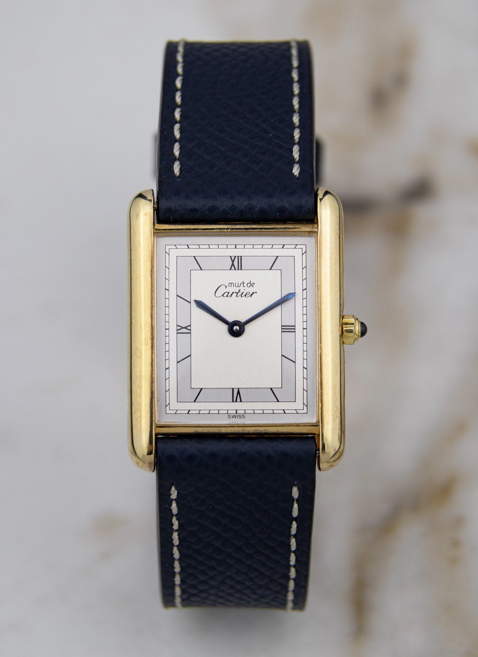 1990s Must de Cartier Tank Art Deco