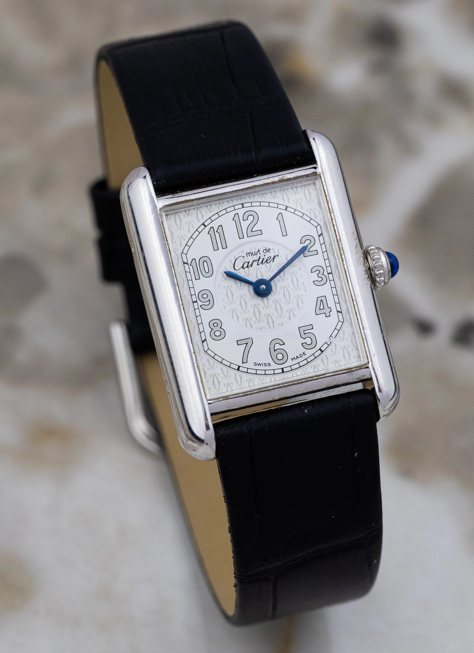 1990s Lady Must De Cartier Tank 2416 Silver