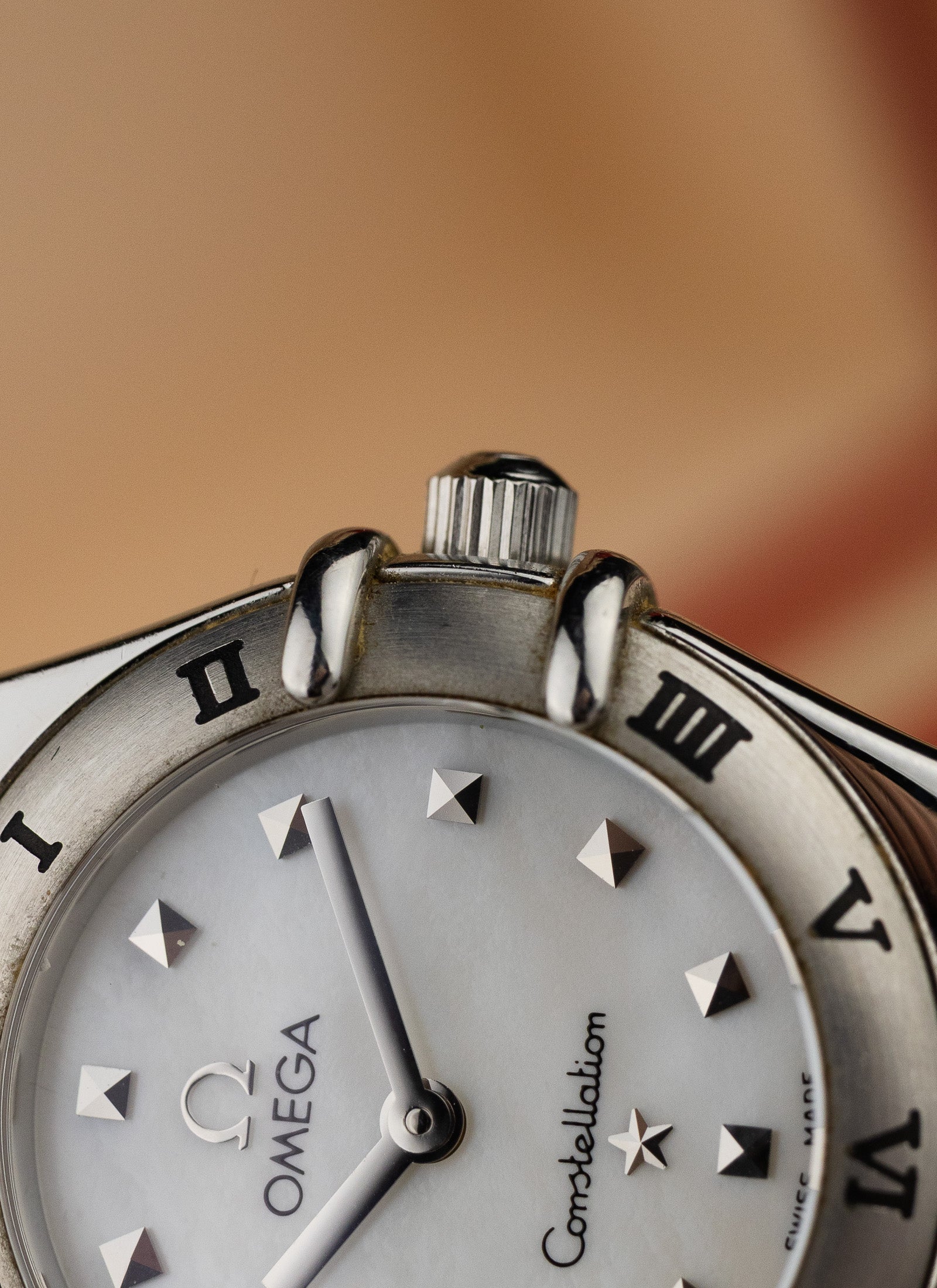 1998 Lady Omega Constellation My Choice MOP Dial 1561.71 Box