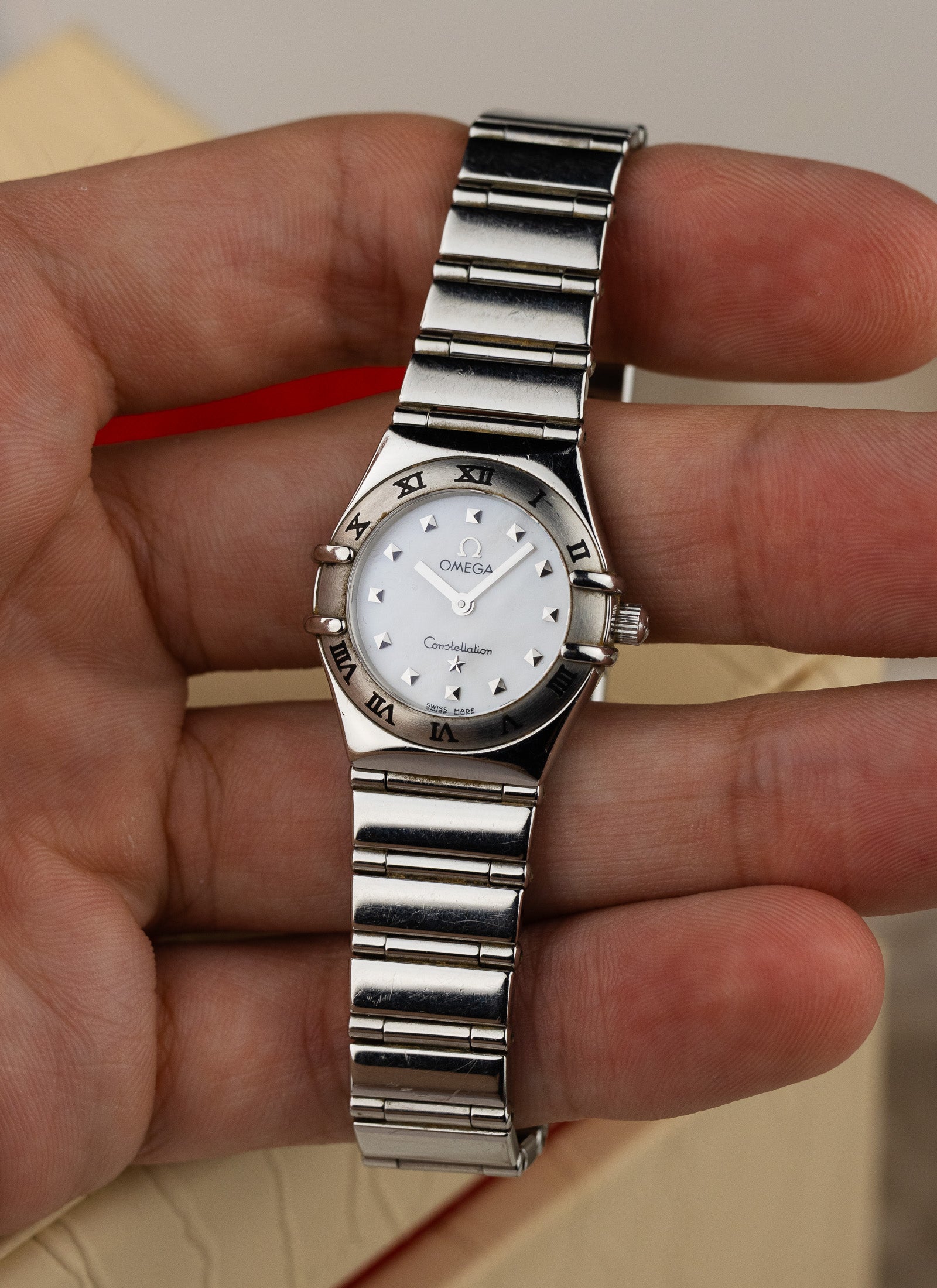 1998 Lady Omega Constellation My Choice MOP Dial 1561.71 Box