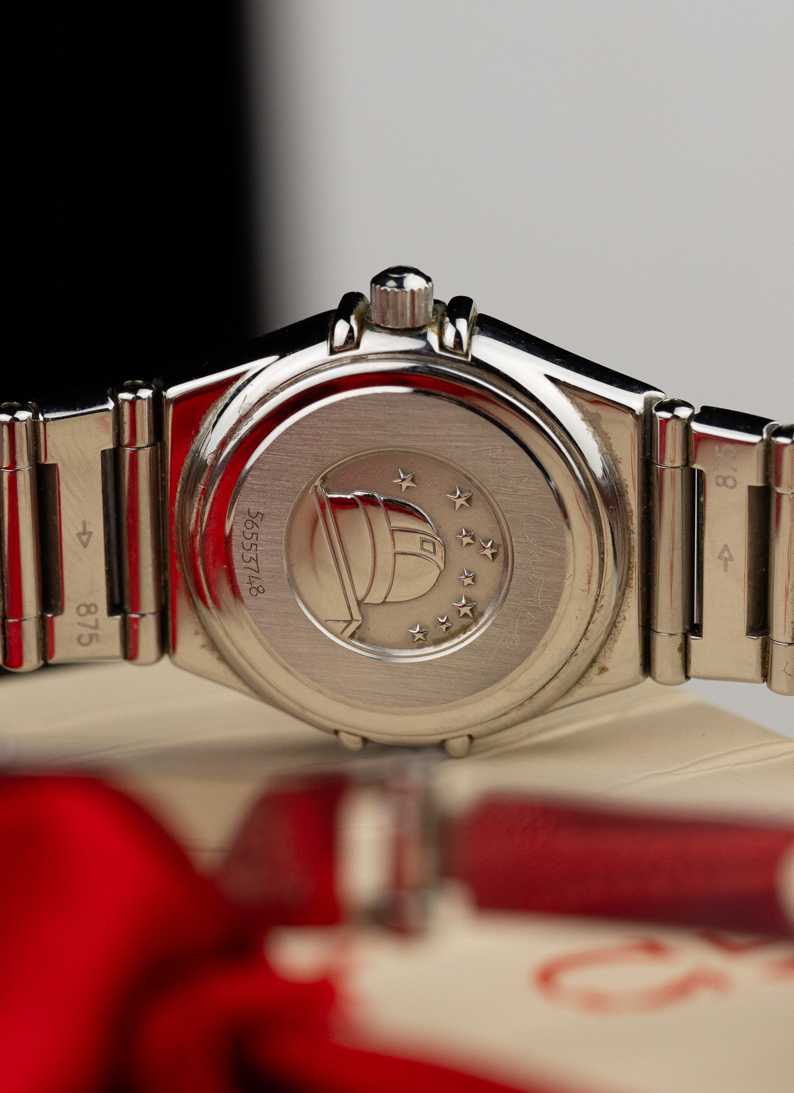 1998 Lady Omega Constellation My Choice Diamonds Bezel 1465.71.0 Box