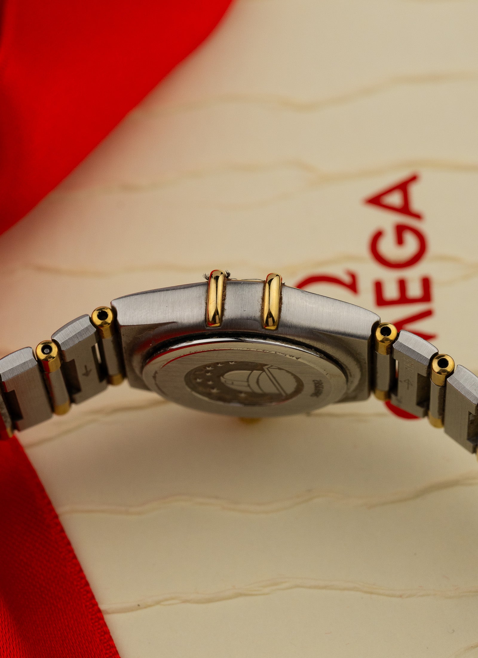 1998 Lady Omega Constellation Bicolor MOP Dial 1362.70 Full Set