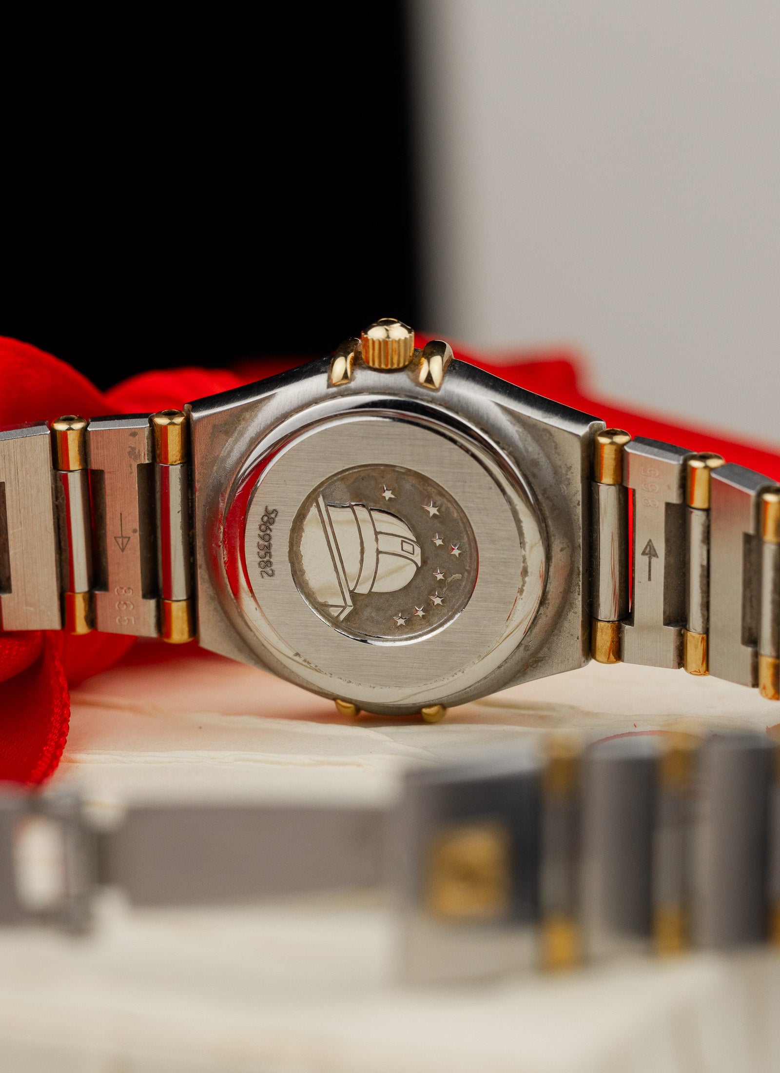 1998 Lady Omega Constellation Bicolor MOP Dial 1362.70 Full Set