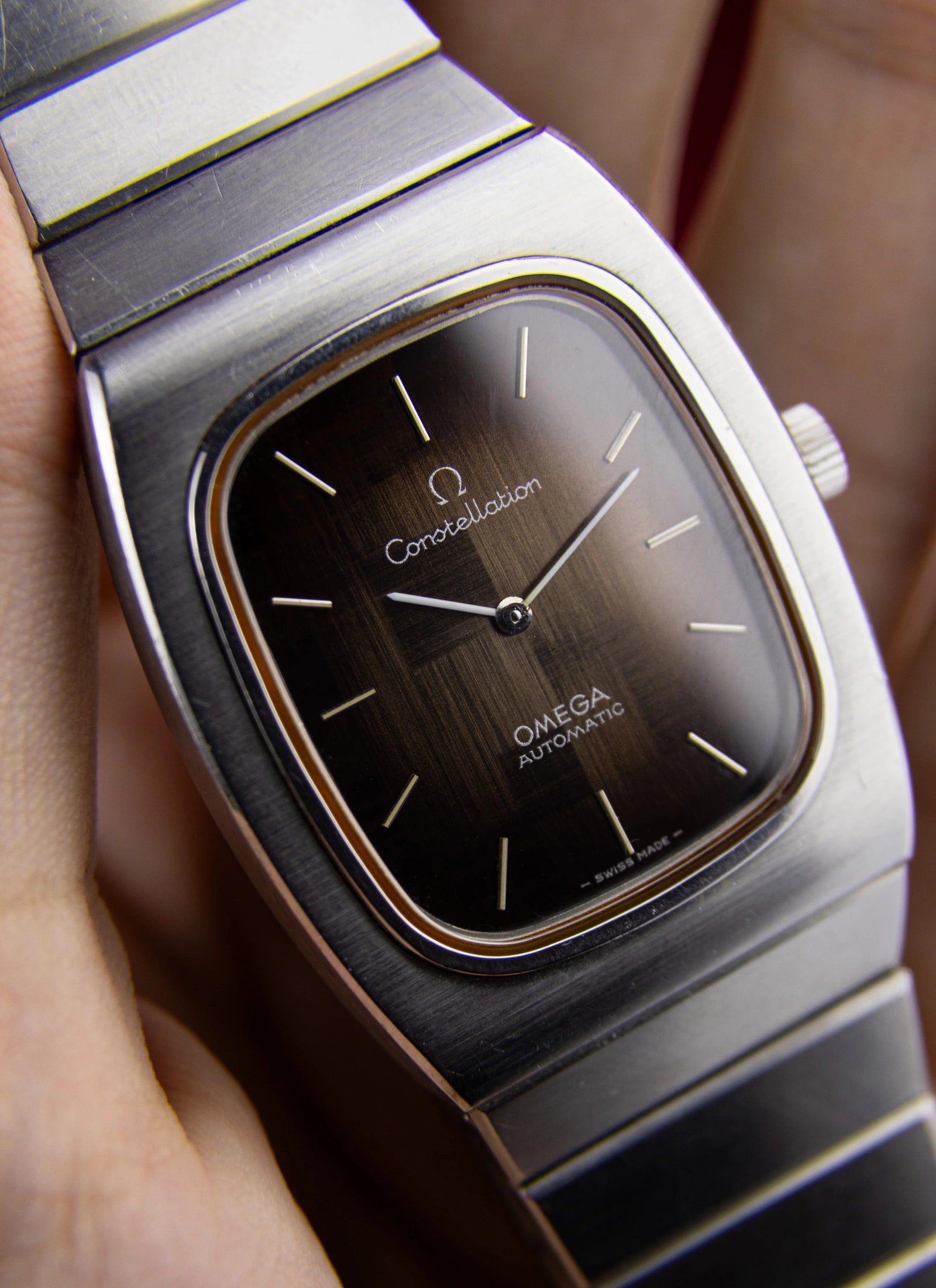 1974 Omega Constellation 155.022 cal. 711 Brown Mosaic Dial