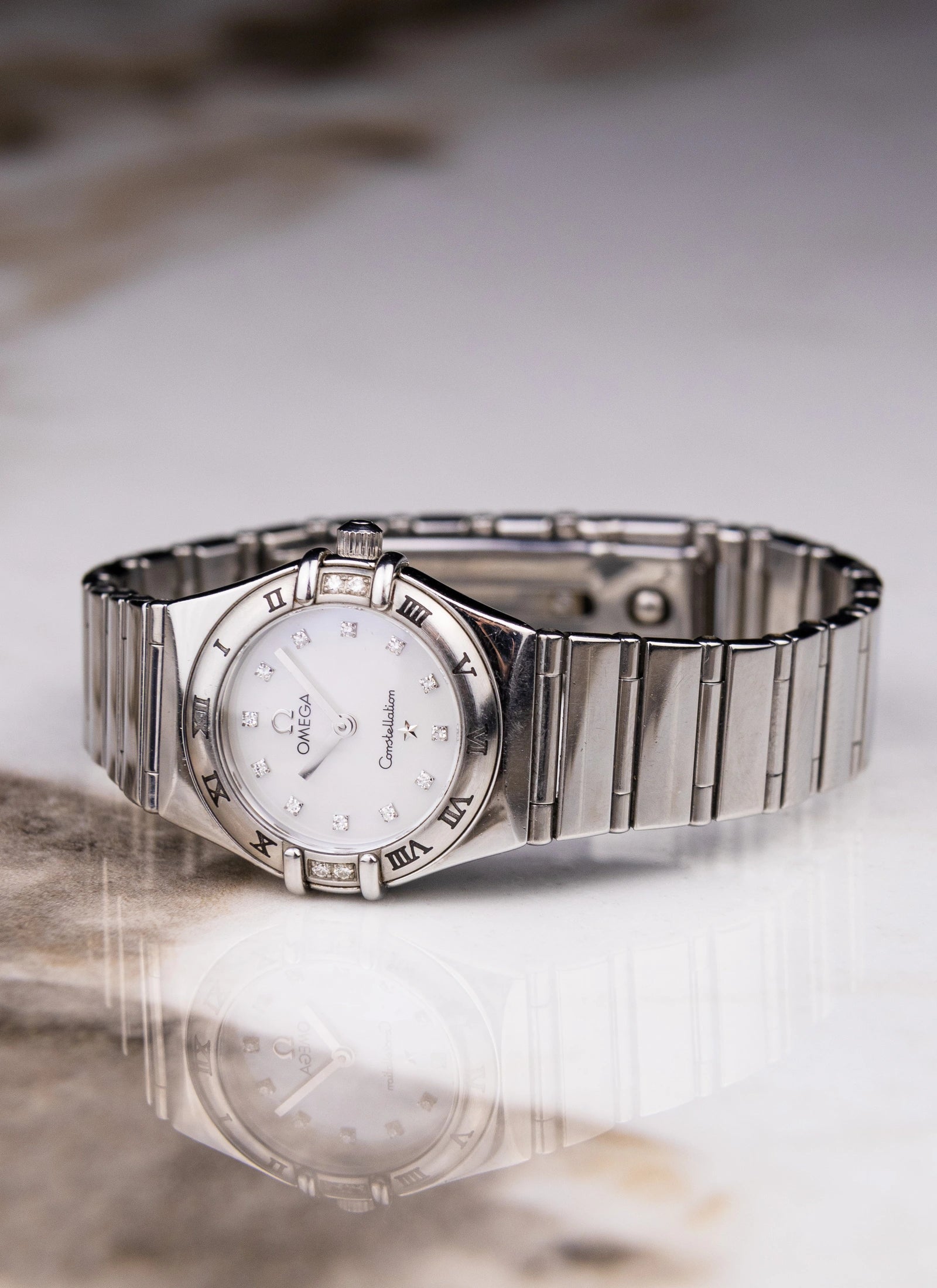 1998 Omega Constellation Diamond MOP Dial 895.1248