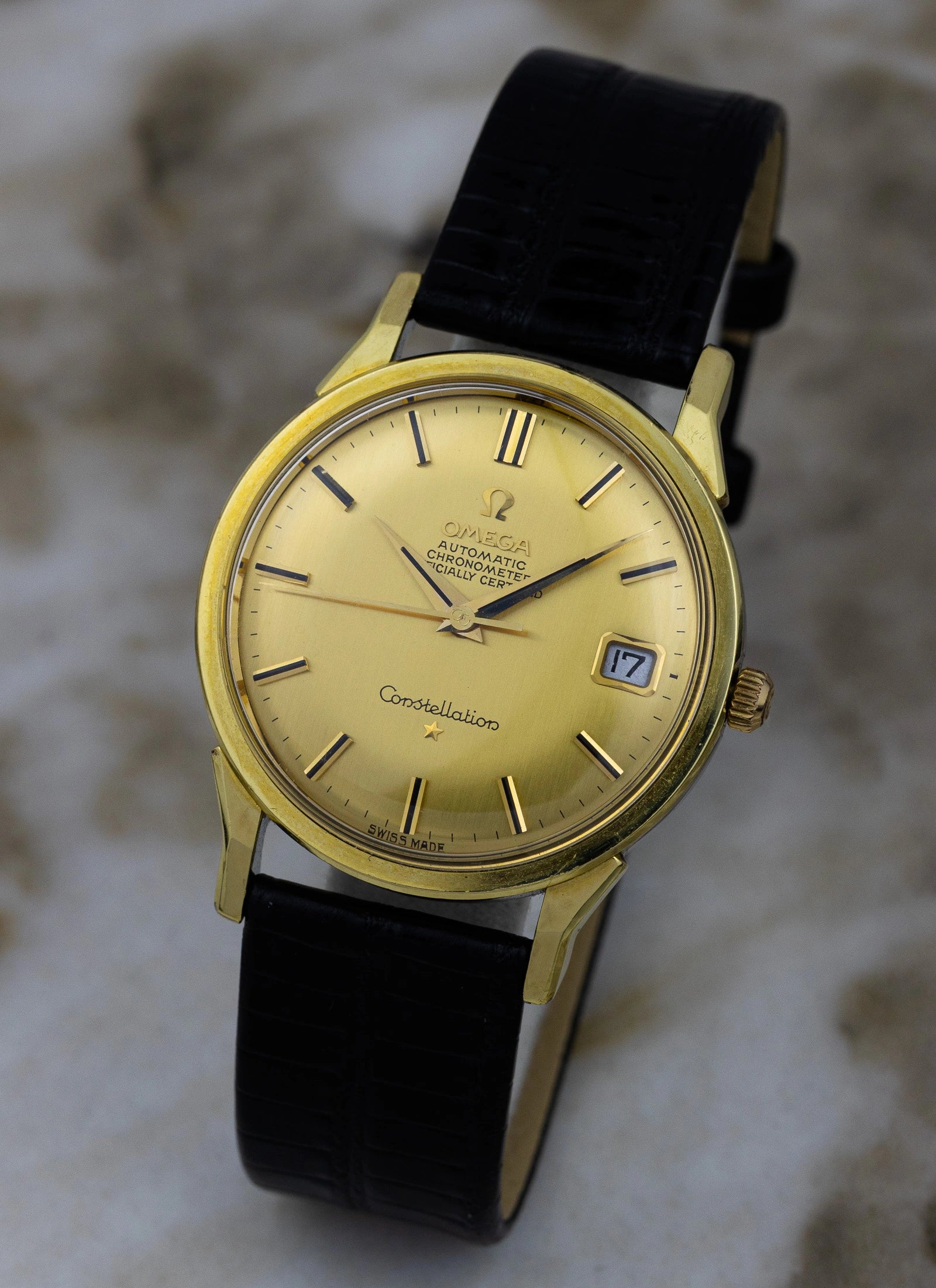 1963 Omega Constellation Dog Legs Gold Cap 168.005 cal. 561