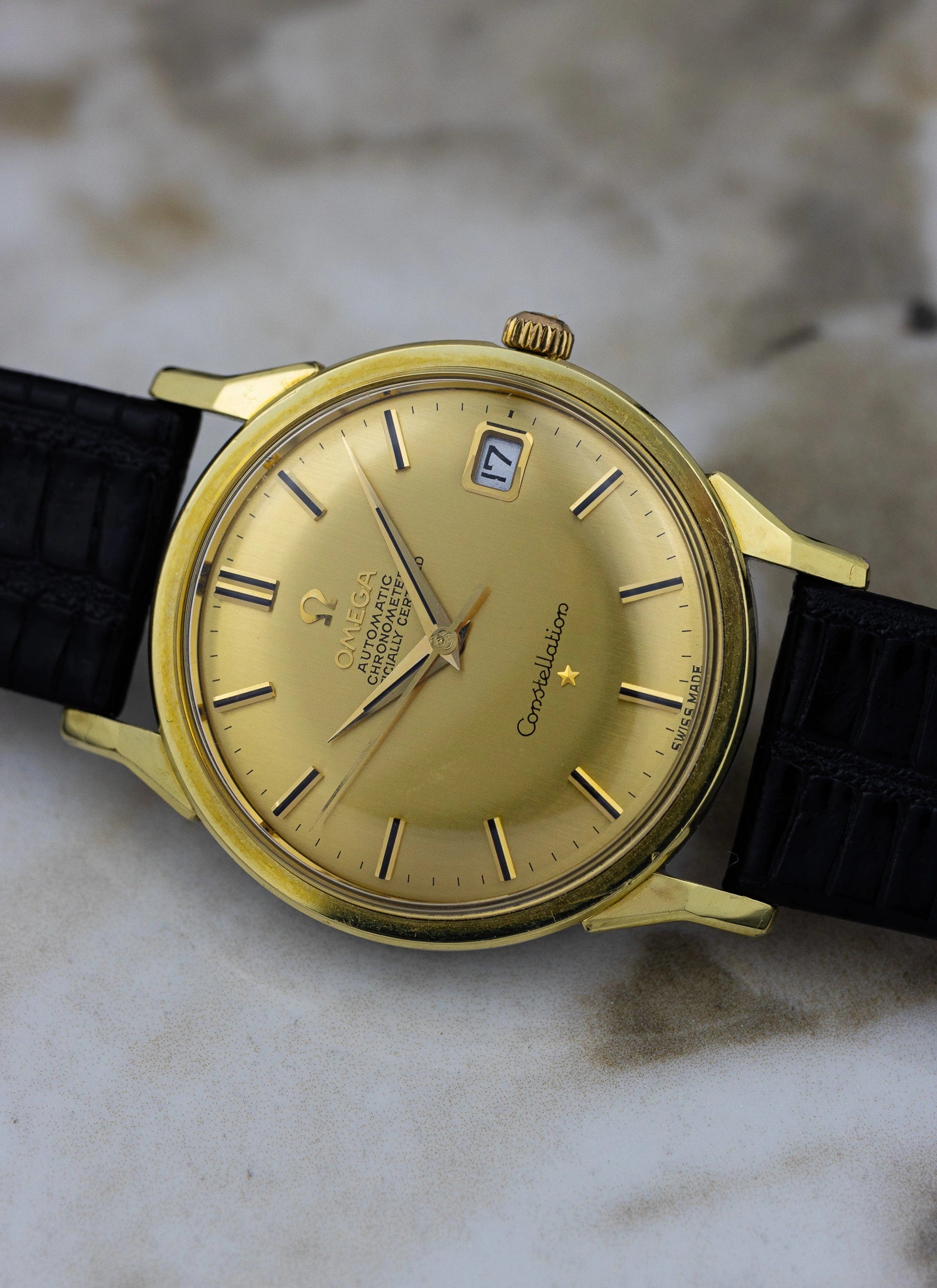 1963 Omega Constellation Dog Legs Gold Cap 168.005 cal. 561