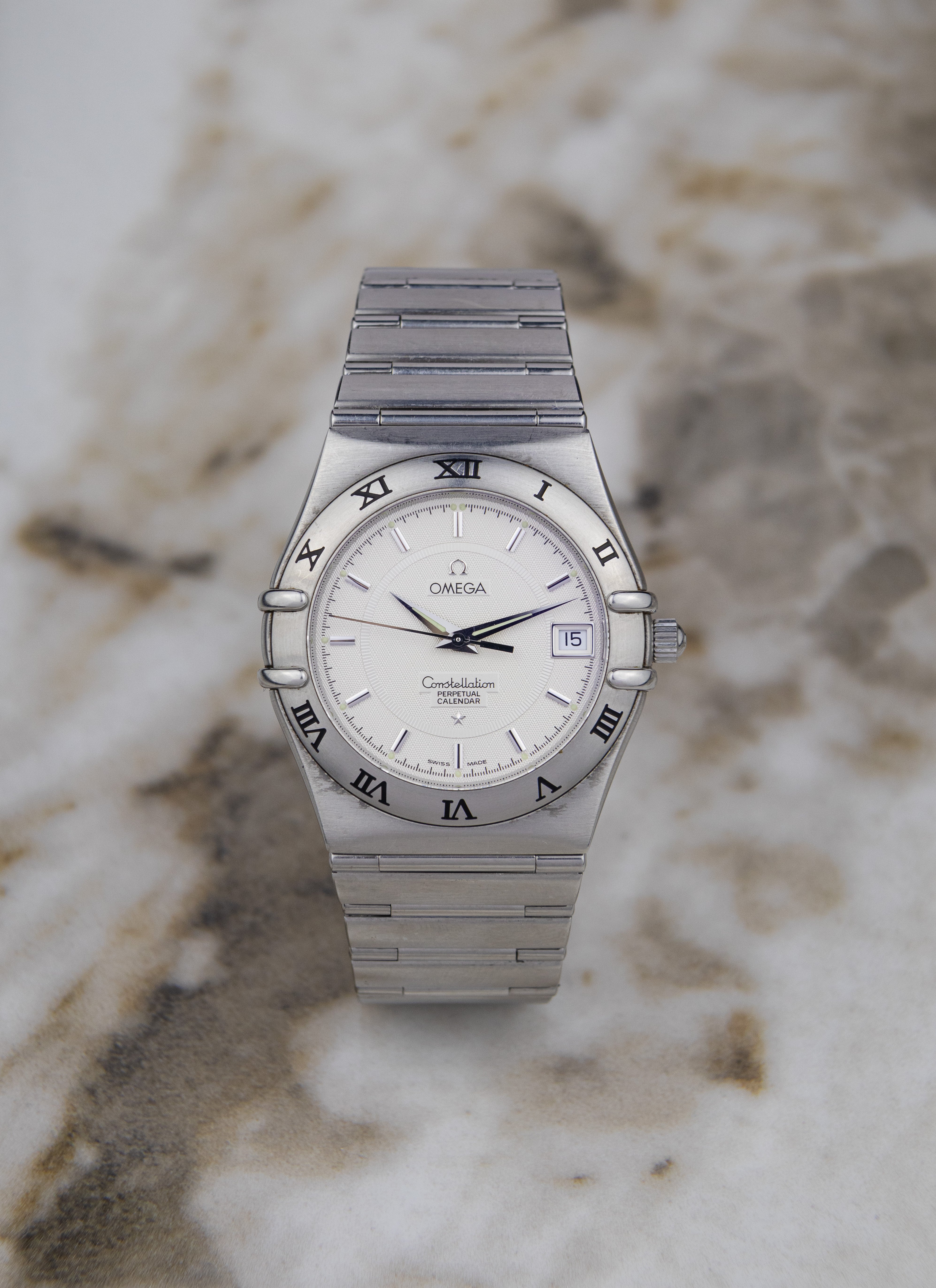 1995 Omega Constellation Manhattan Perpetual Calendar 1552.30