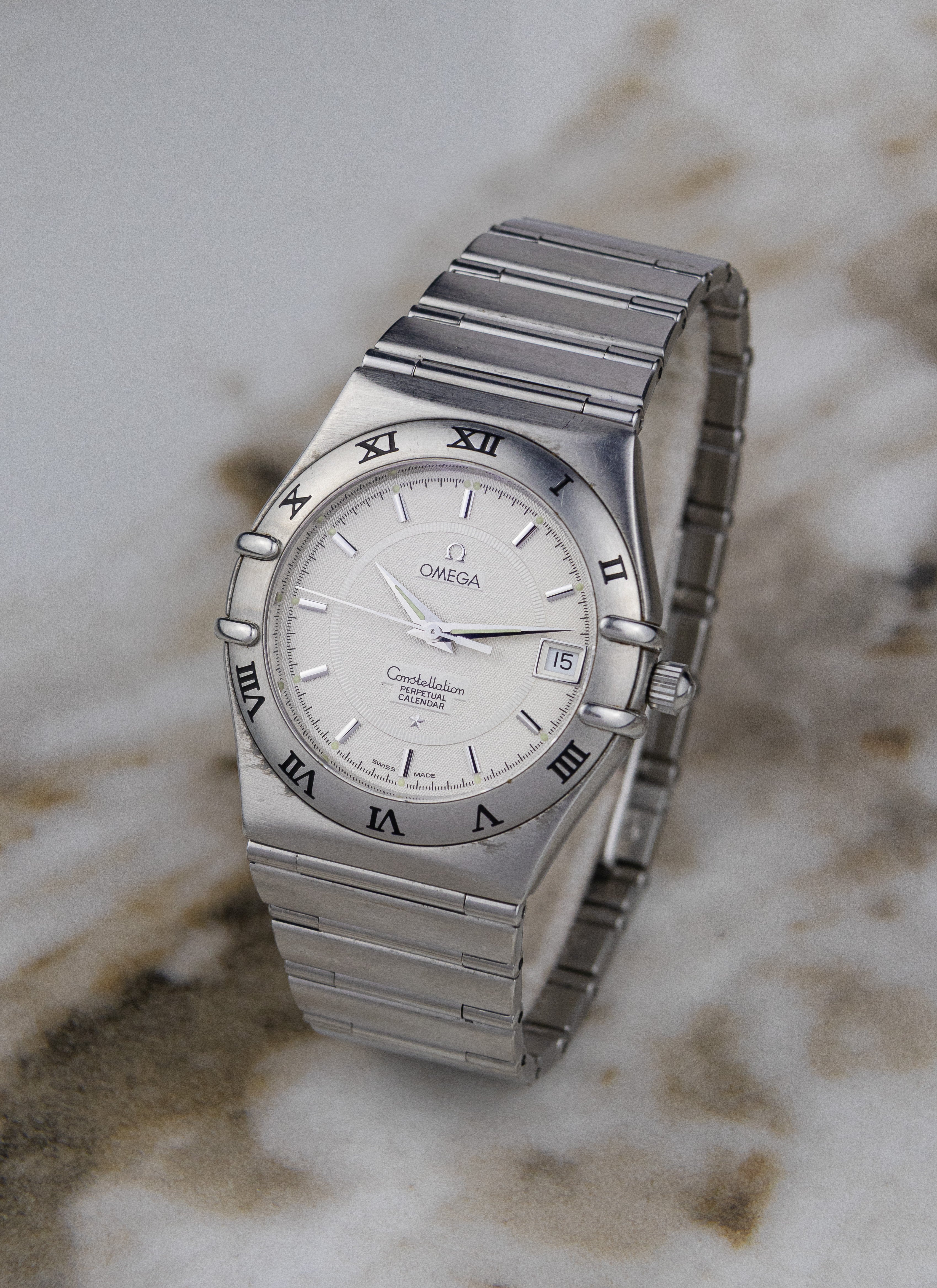 1995 Omega Constellation Manhattan Perpetual Calendar 1552.30