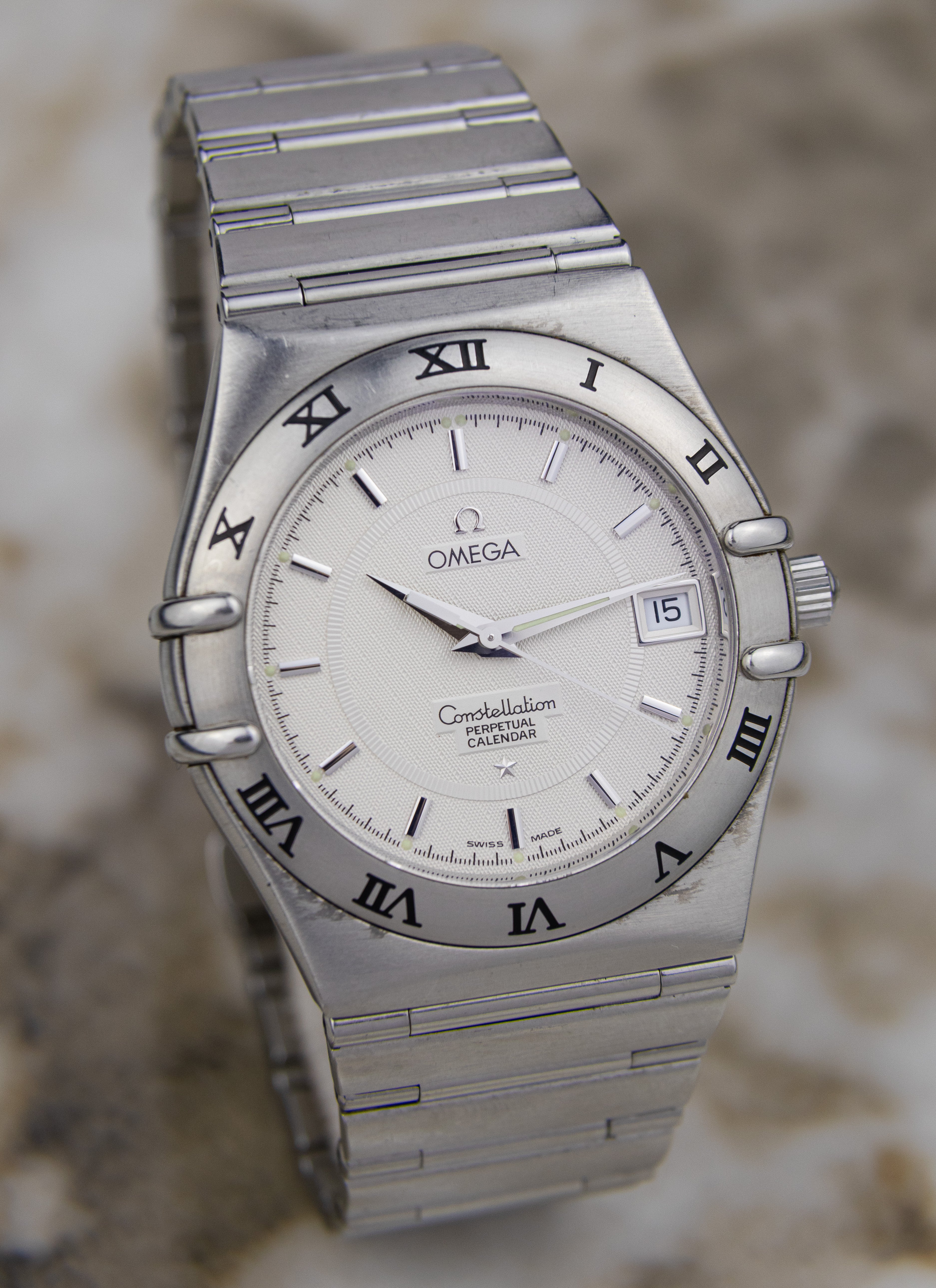 1995 Omega Constellation Manhattan Perpetual Calendar 1552.30