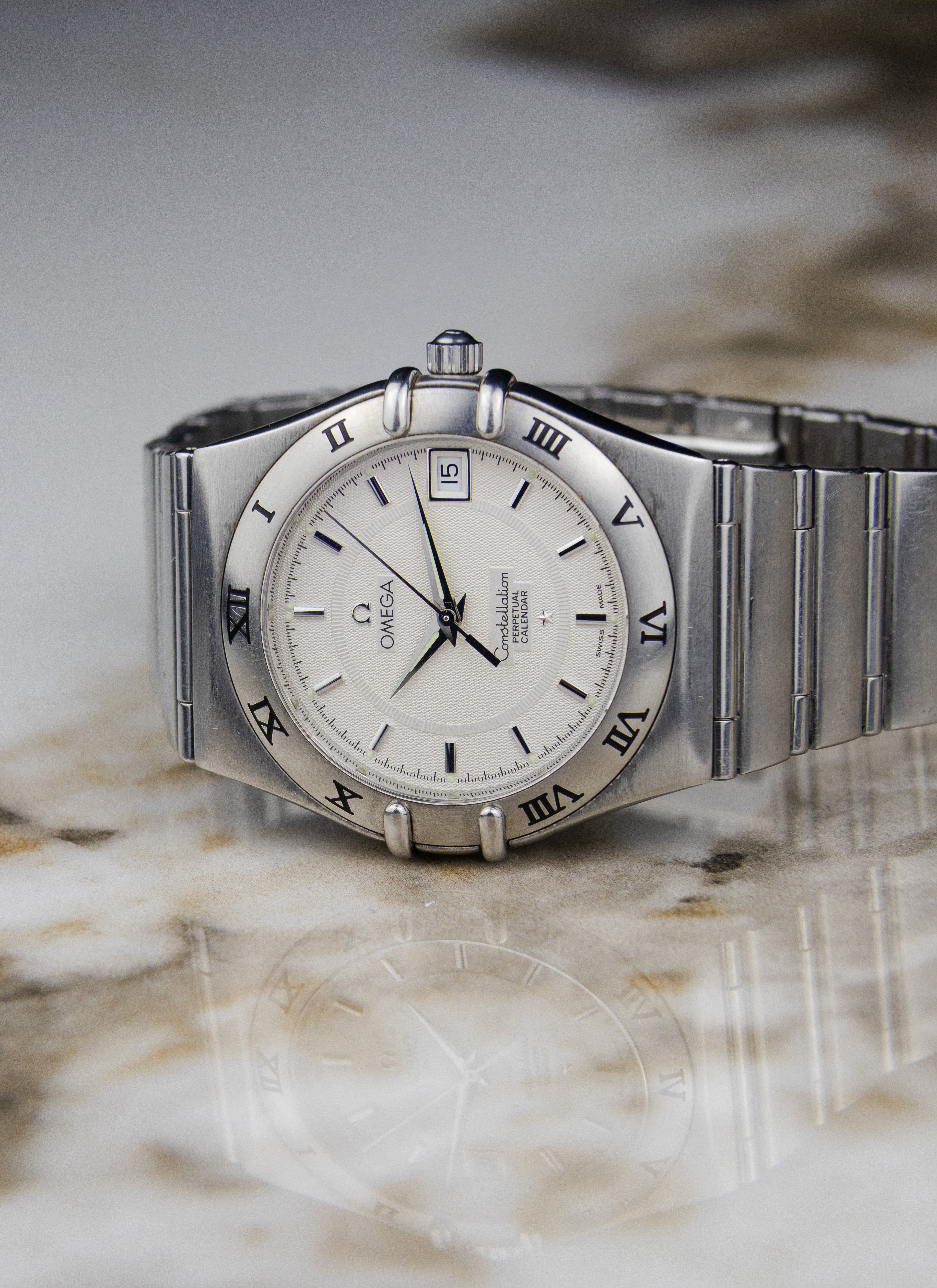 1995 Omega Constellation Manhattan Perpetual Calendar 1552.30