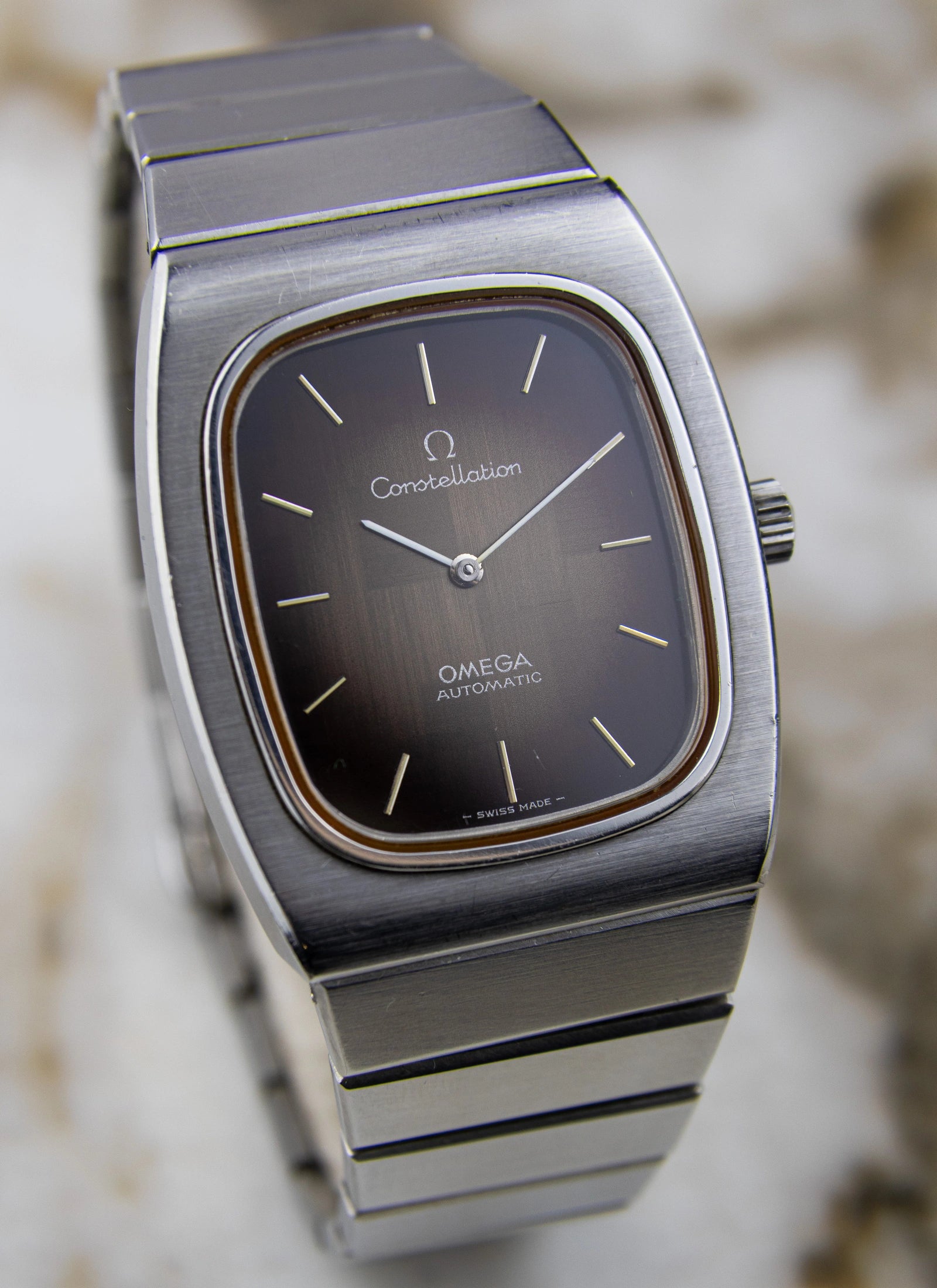 1974 Omega Constellation 155.022 cal. 711 Brown Mosaic Dial