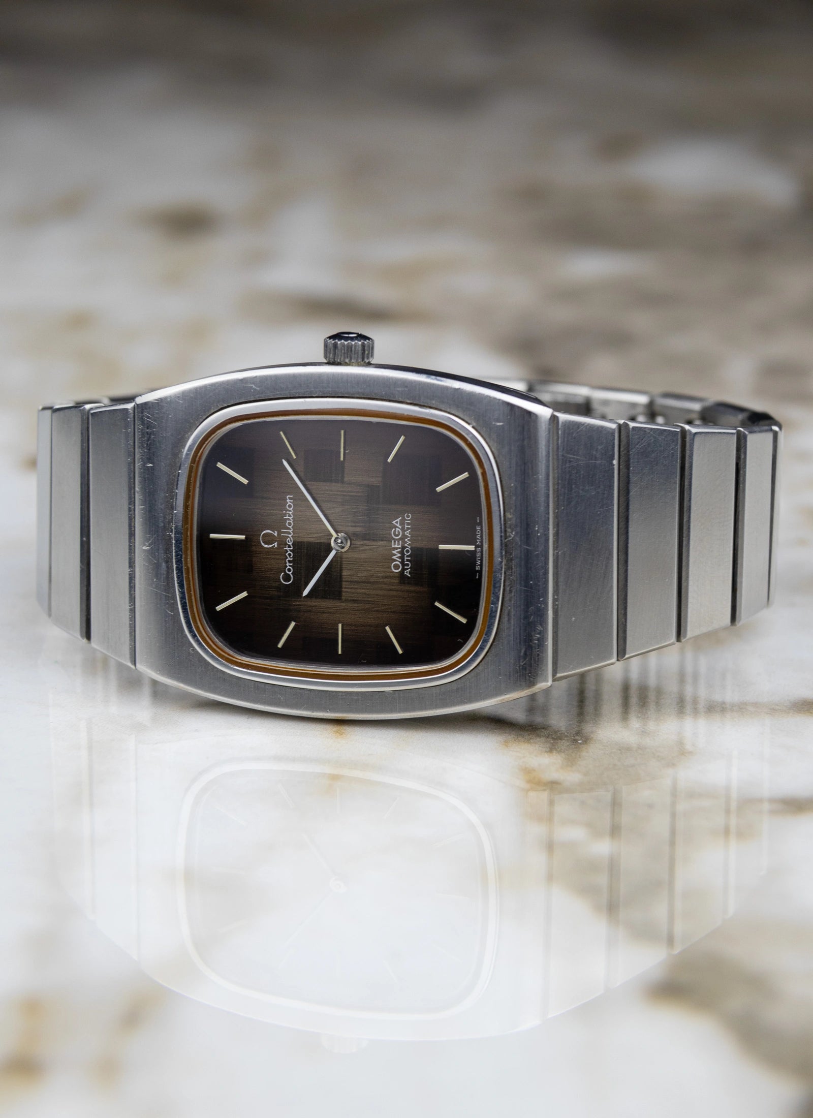 1974 Omega Constellation 155.022 cal. 711 Brown Mosaic Dial