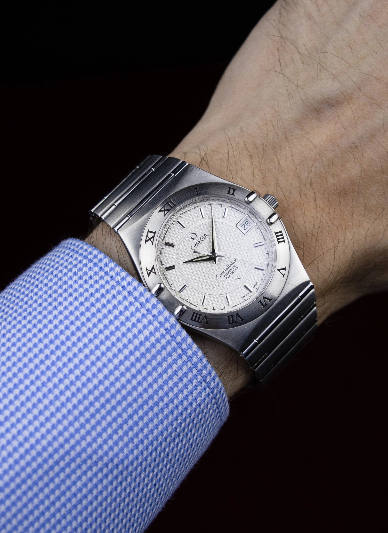 1998 Omega Constellation Manhattan Perpetual Calendar 1552.30