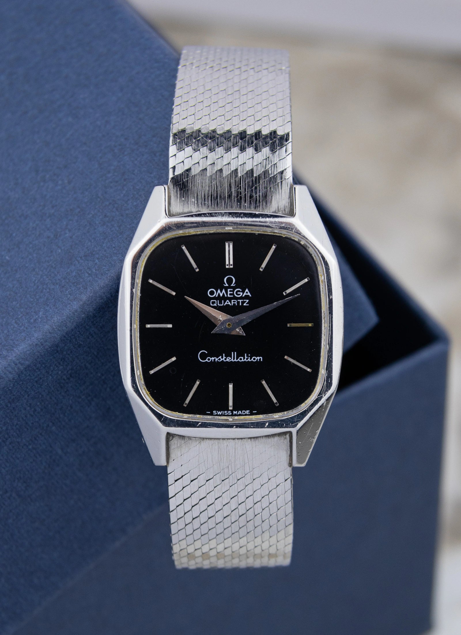 Ca. 1977 Lady Omega Constellation Black Dial