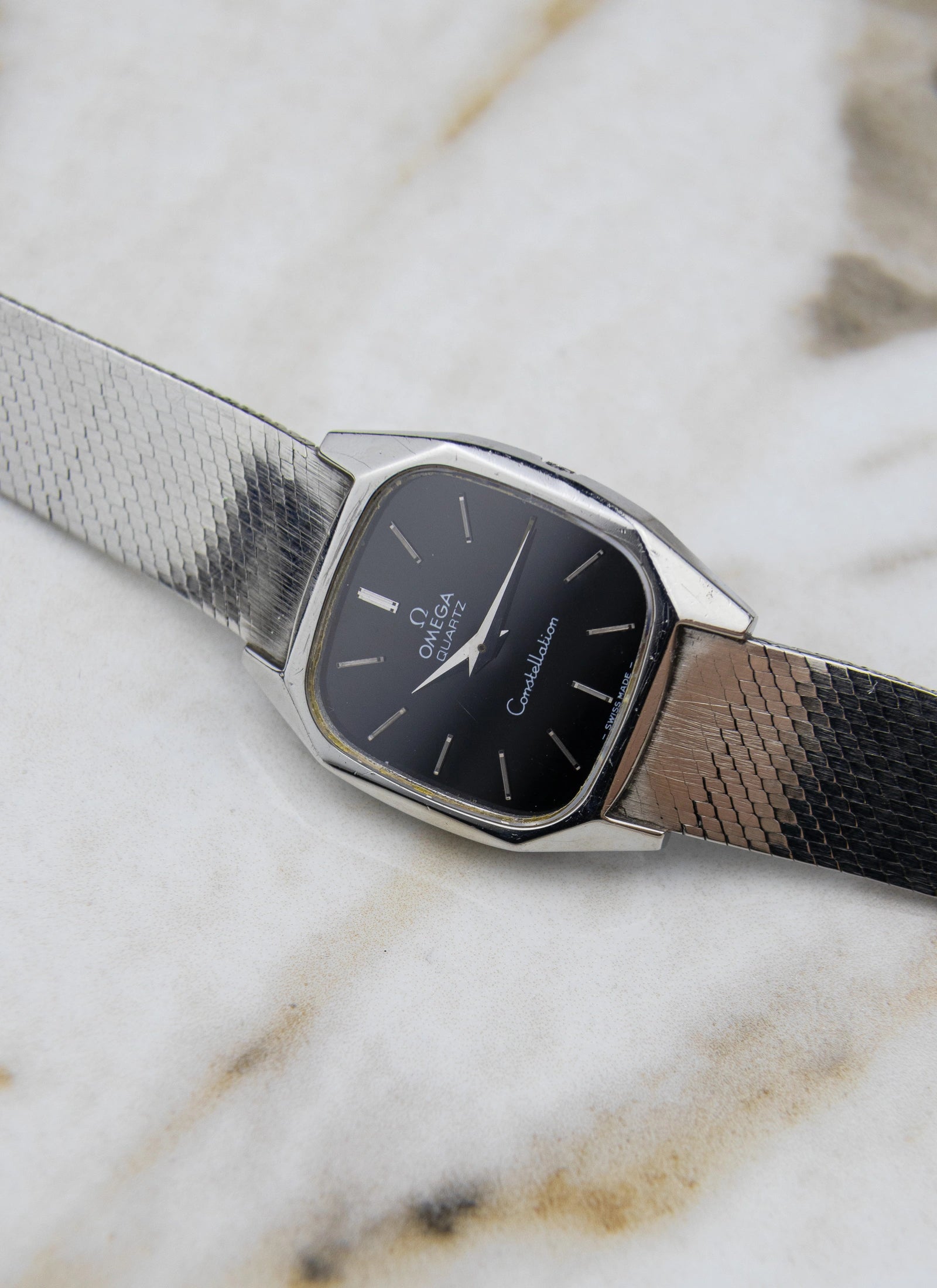 Ca. 1977 Lady Omega Constellation Black Dial