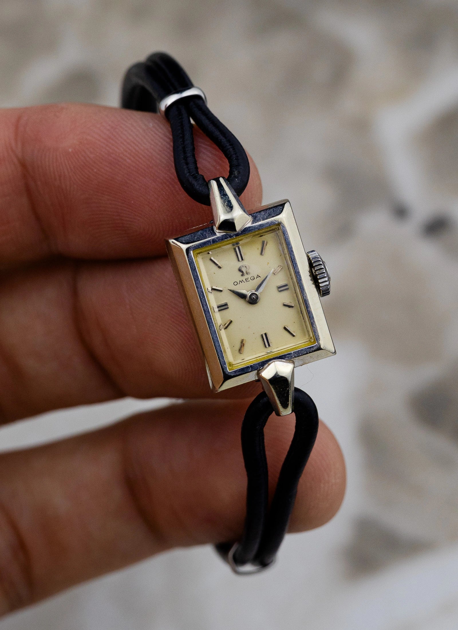 1959 18K White Gold Plated Omega Lady ref. A5267 Cal. 482