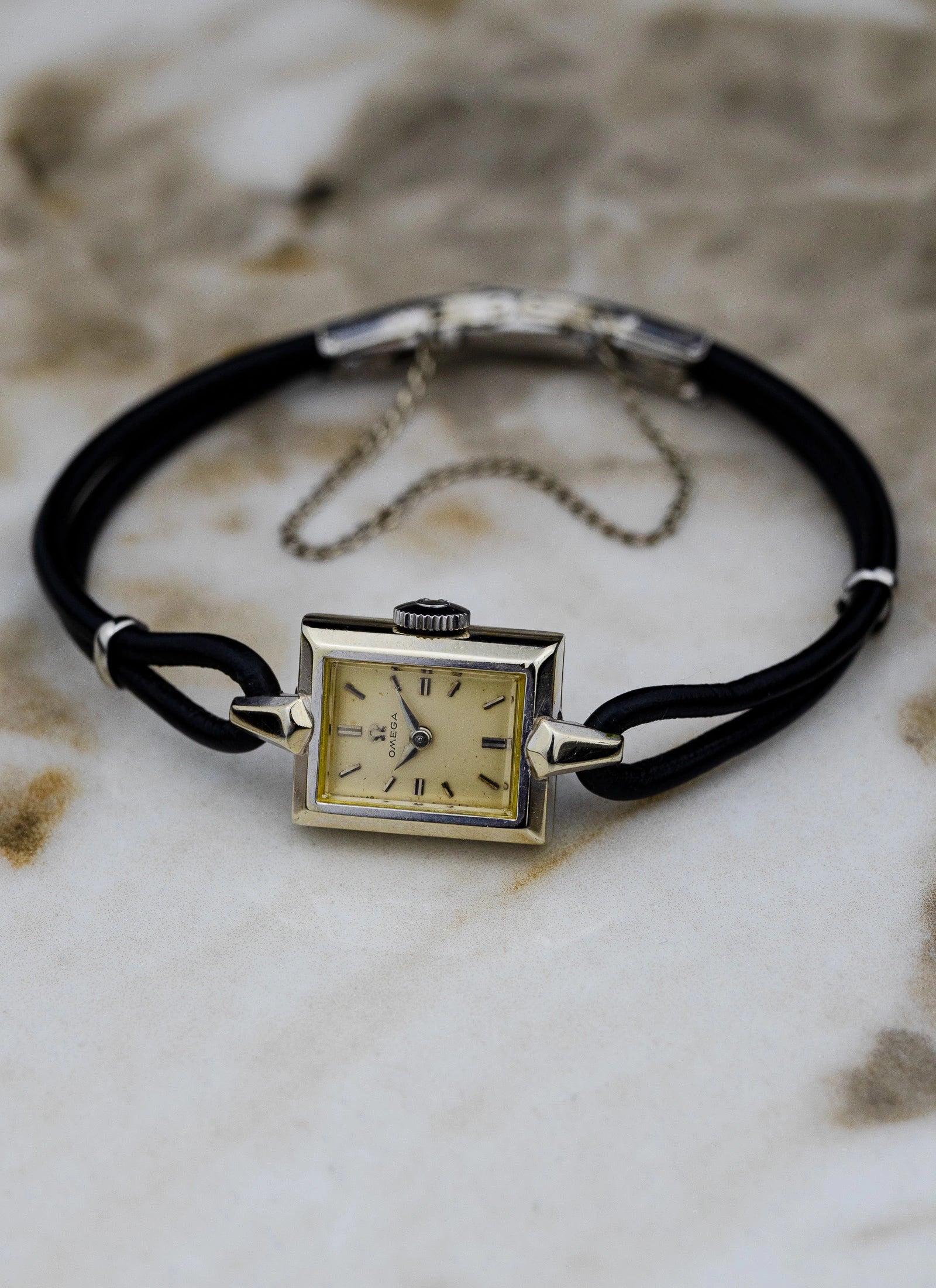 1959 18K White Gold Plated Omega Lady ref. A5267 Cal. 482