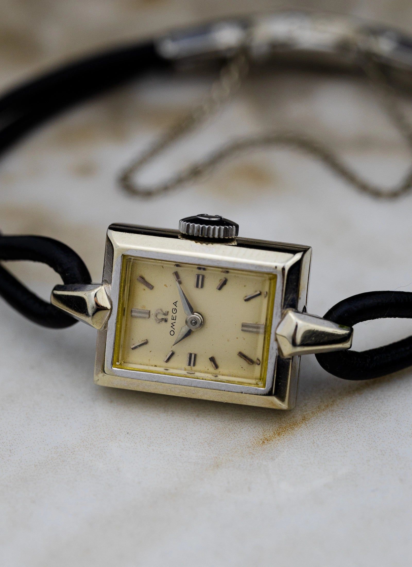 1959 18K White Gold Plated Omega Lady ref. A5267 Cal. 482