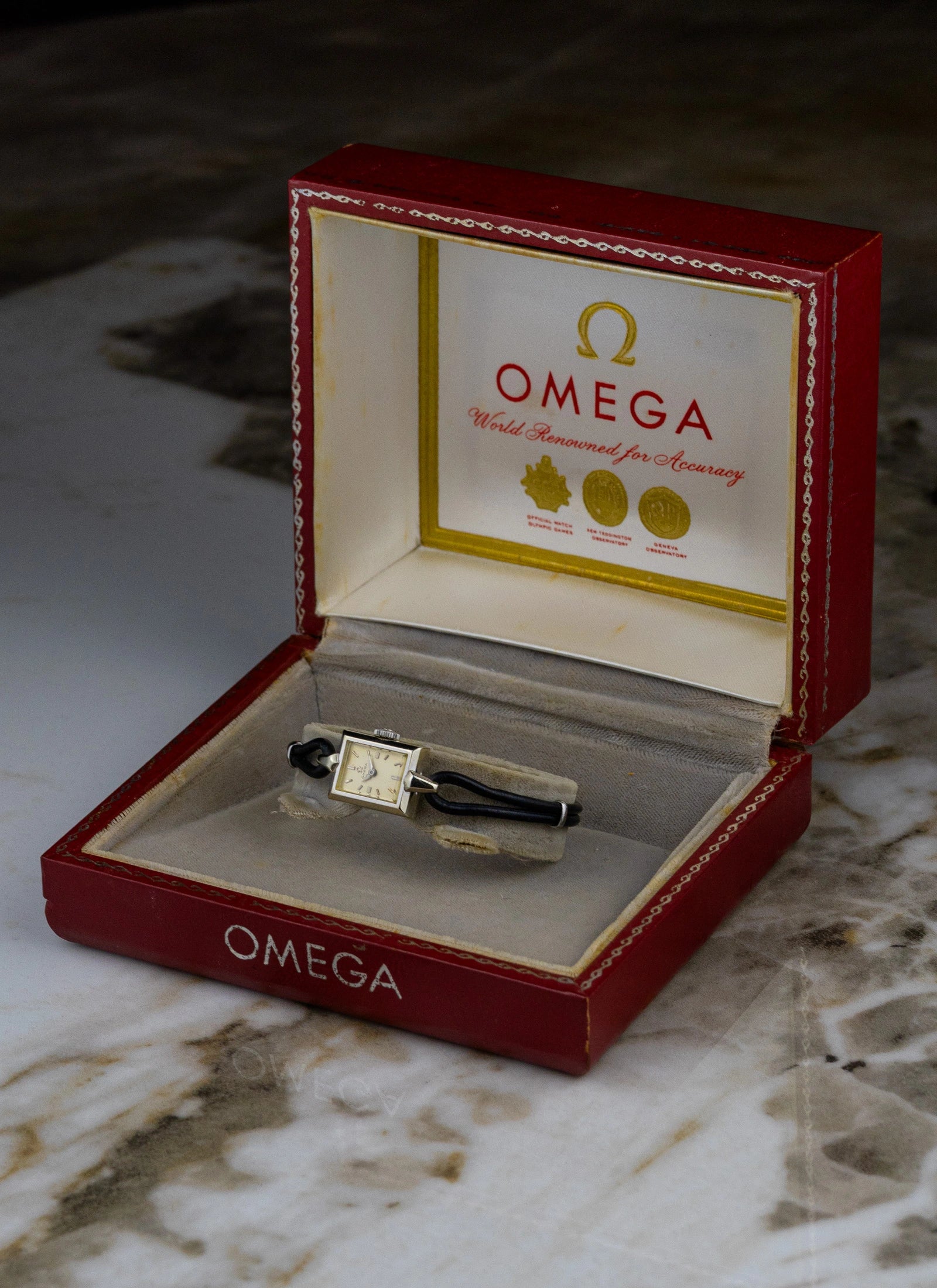 1959 18K White Gold Plated Omega Lady ref. A5267 Cal. 482