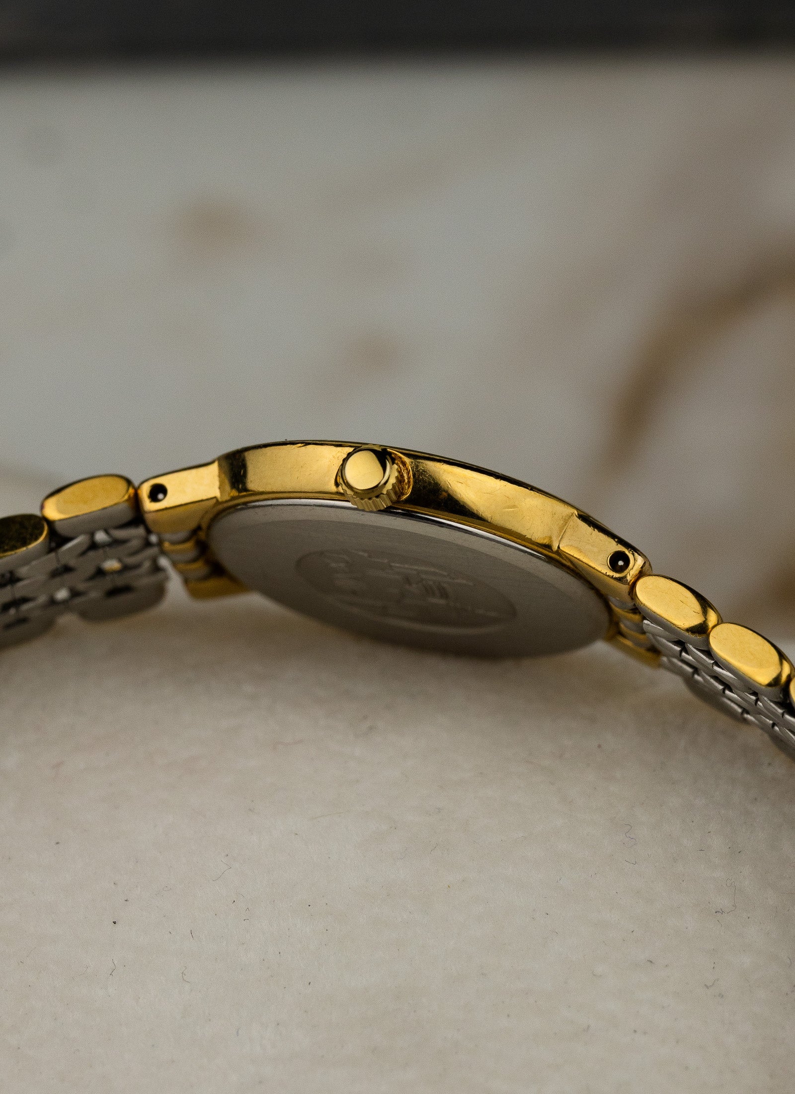 1980s Lady Omega De Ville Bicolor Bracelet 795.0897.2 Box