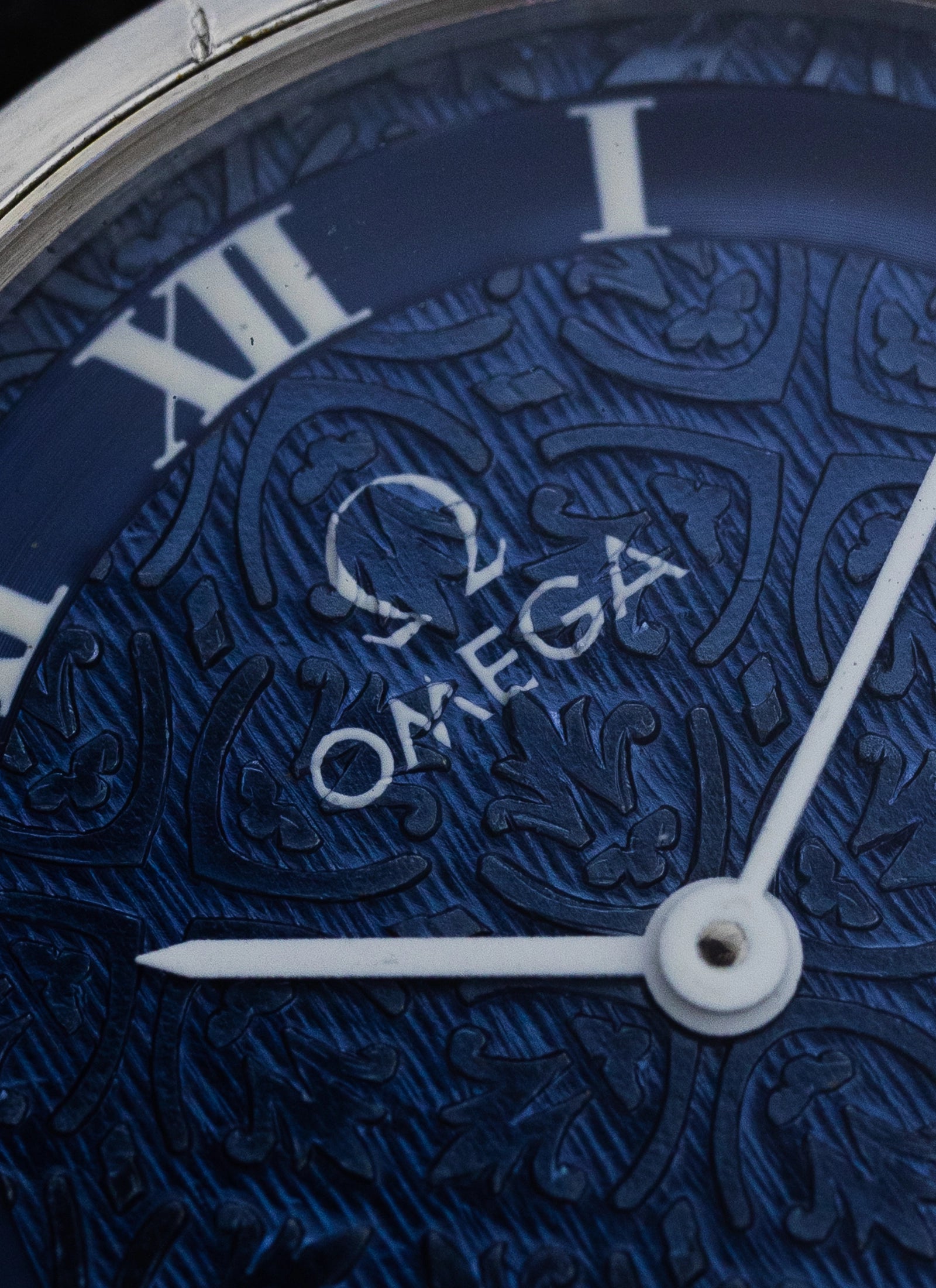 1974 Lady Omega De Ville Blue Floral Dial 511.0392 cal. 625