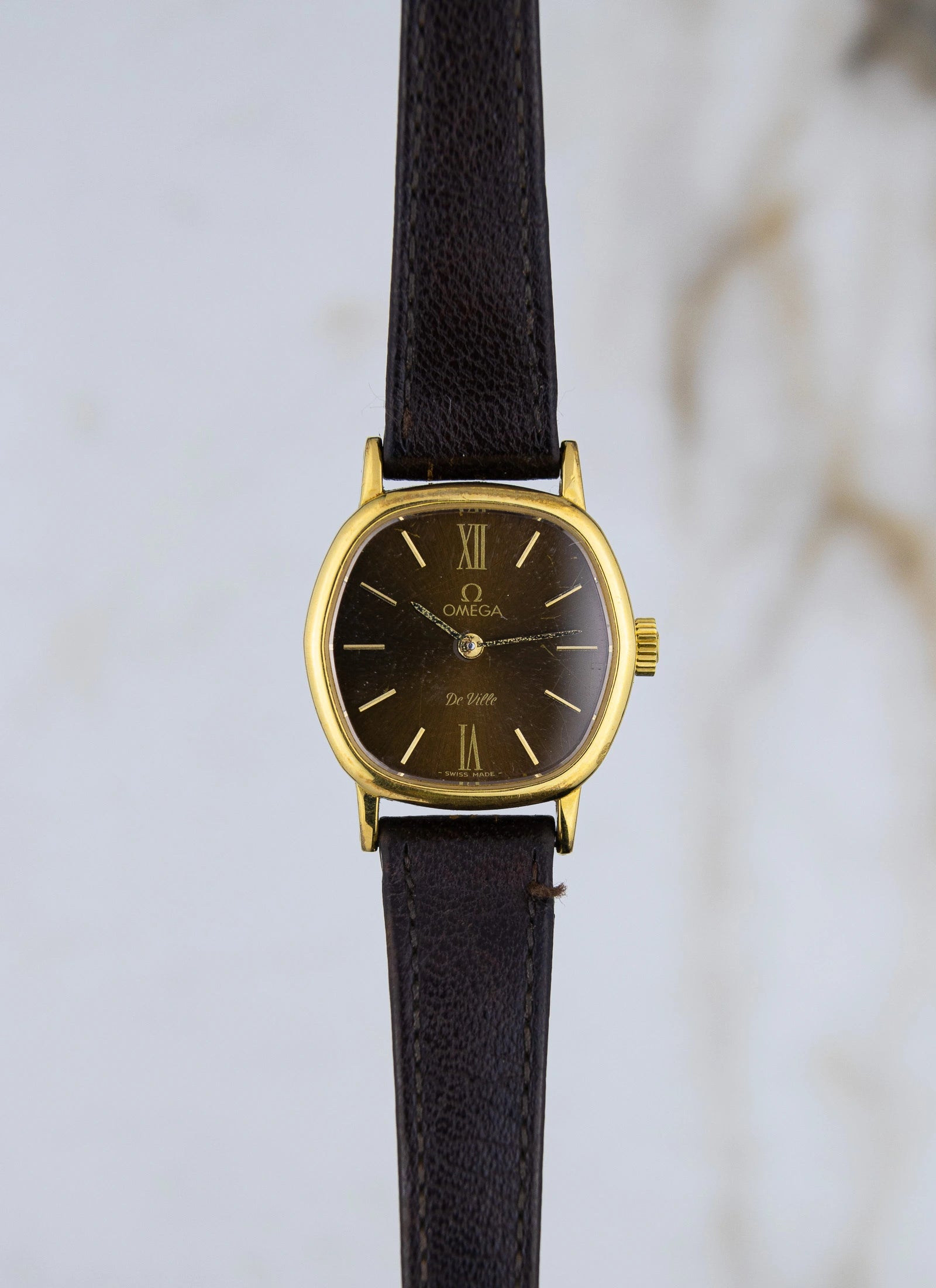 1970s Ladies Omega De Ville Chocolate Spider Dial 511.0559 cal. 625