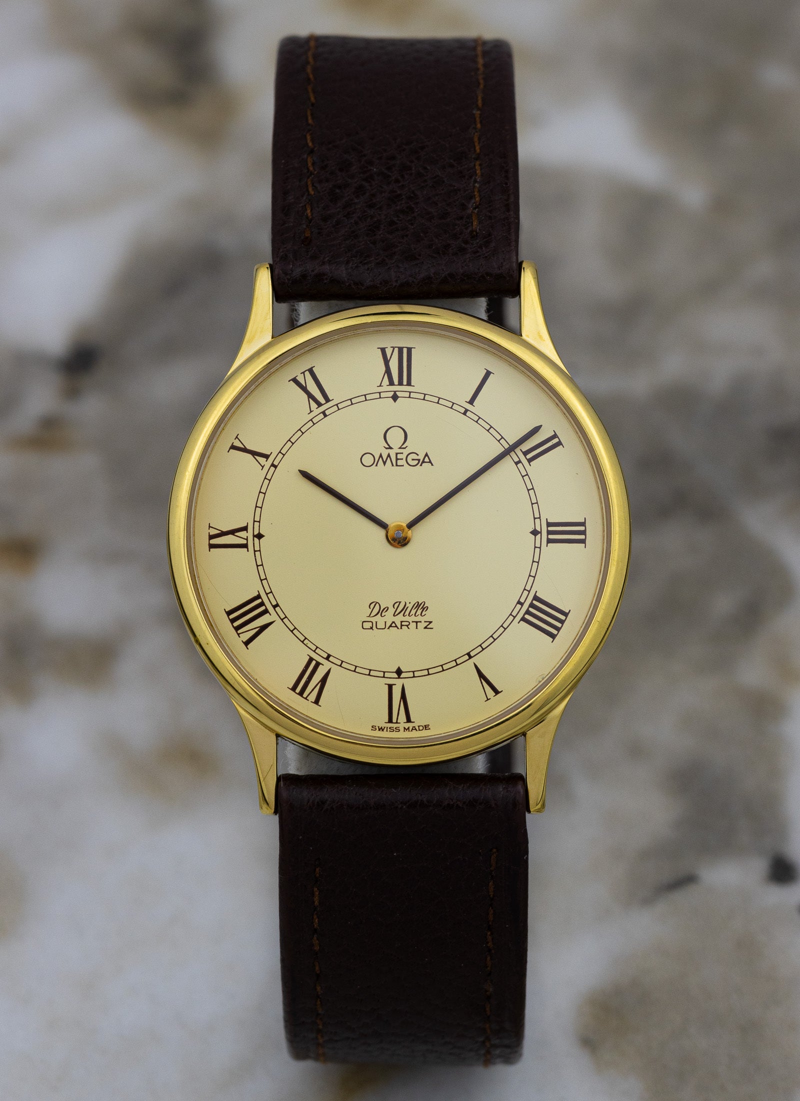1980s Omega De Ville Roman Dial 191.0130.1 cal. 1365