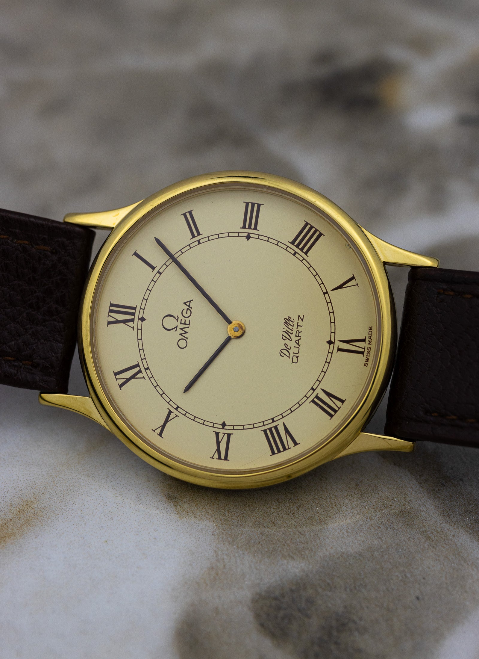1980s Omega De Ville Roman Dial 191.0130.1 cal. 1365