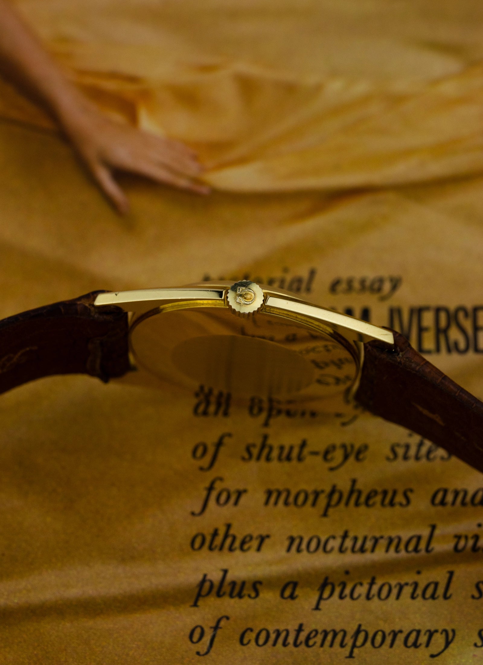 1969 18K Omega De Ville Gold Floral Dial 111.096 cal. 620 Box