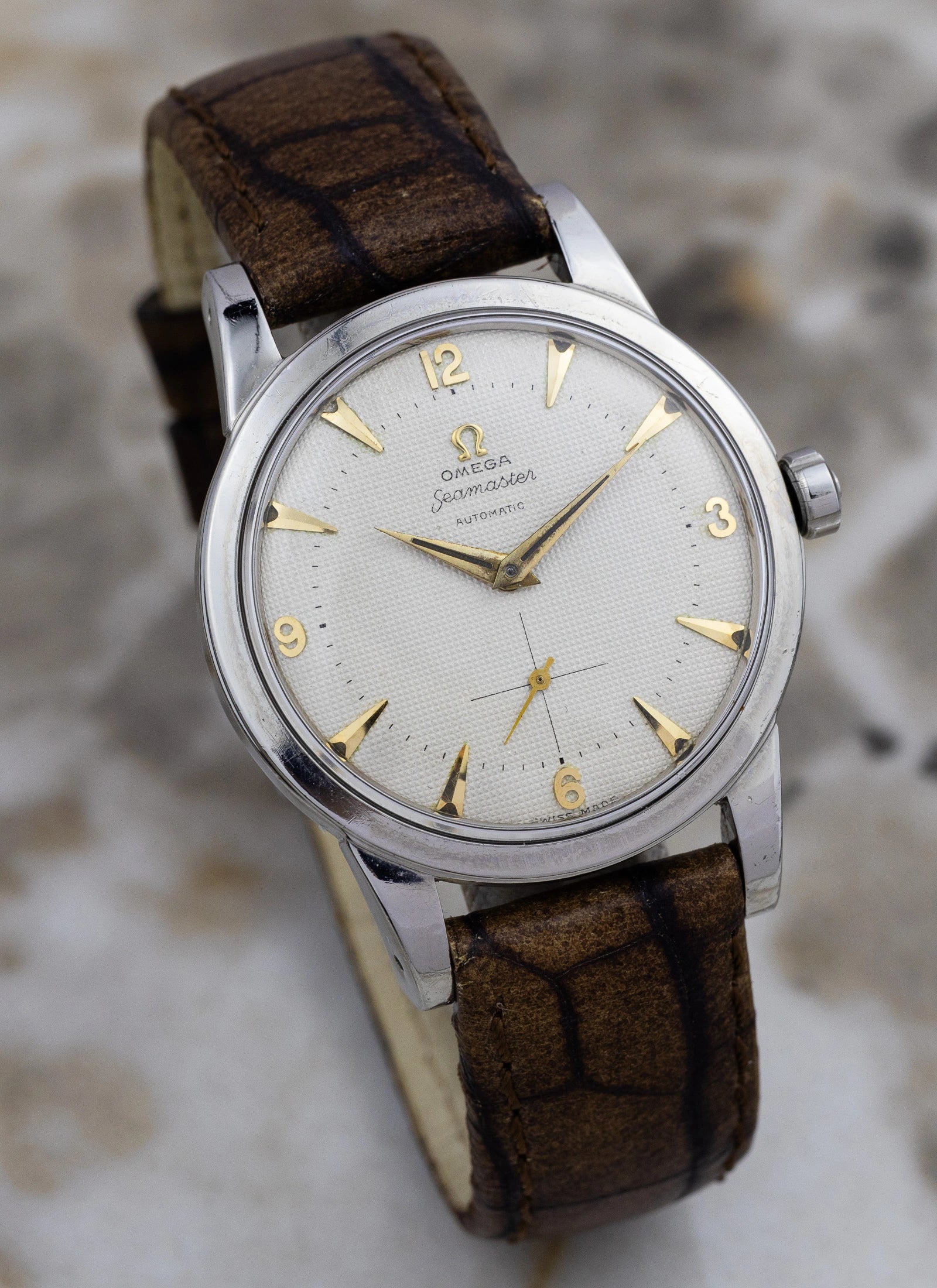 1953 Omega Seamaster Honeycomb Jumbo ref. 2494 cal. 344 Bumper