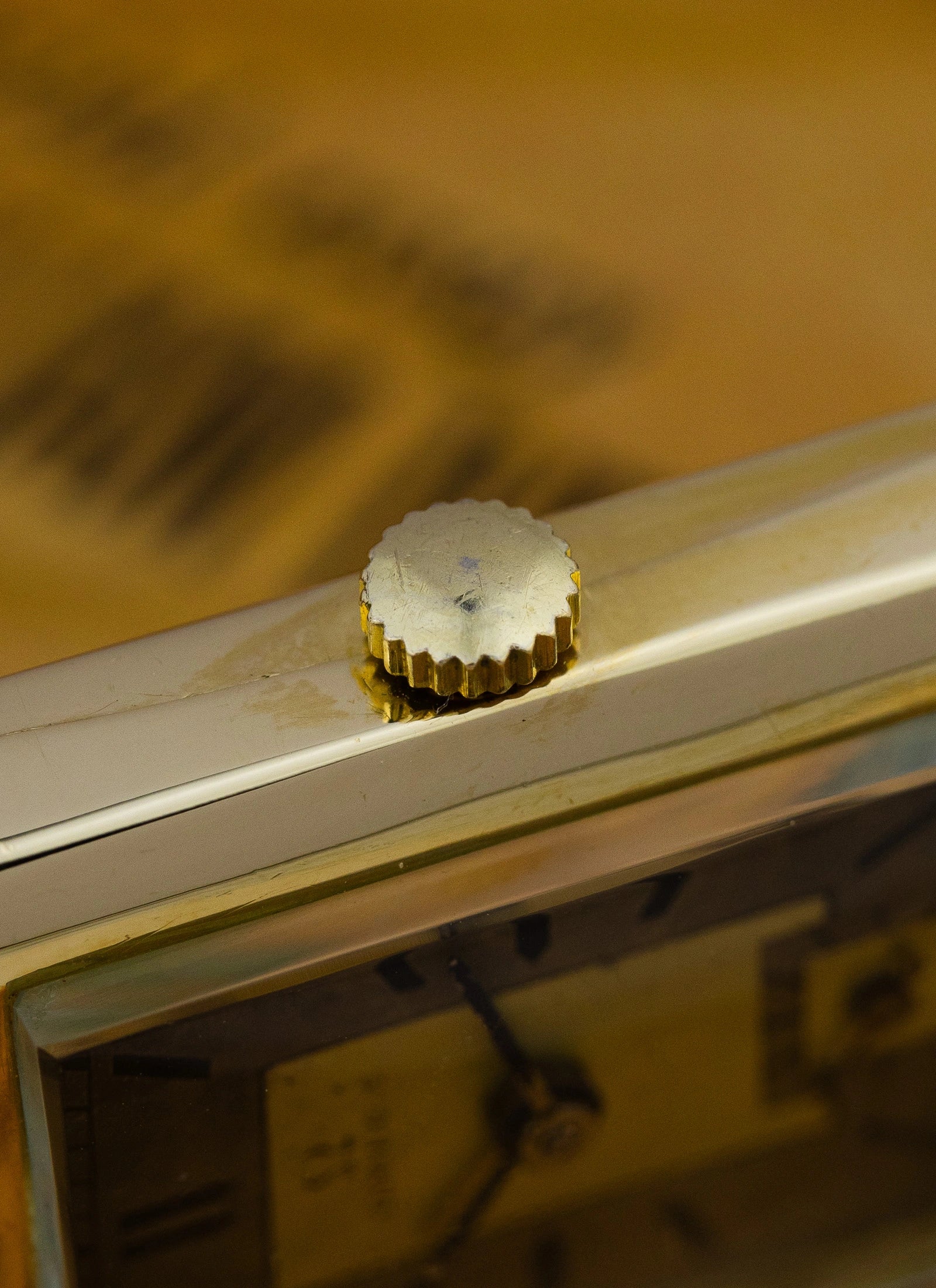 1940s 14K Omega Tank Art Deco Dial Box