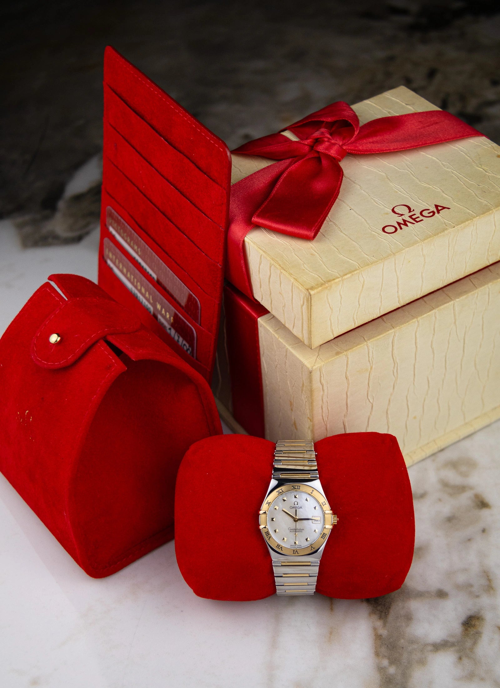 1998 Omega Constellation Manhattan Mother Of Pearl Bicolor