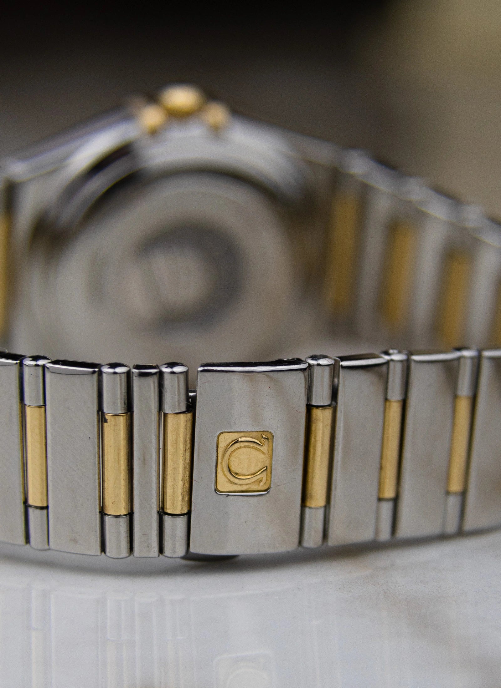 1998 Omega Constellation Manhattan Mother Of Pearl Bicolor