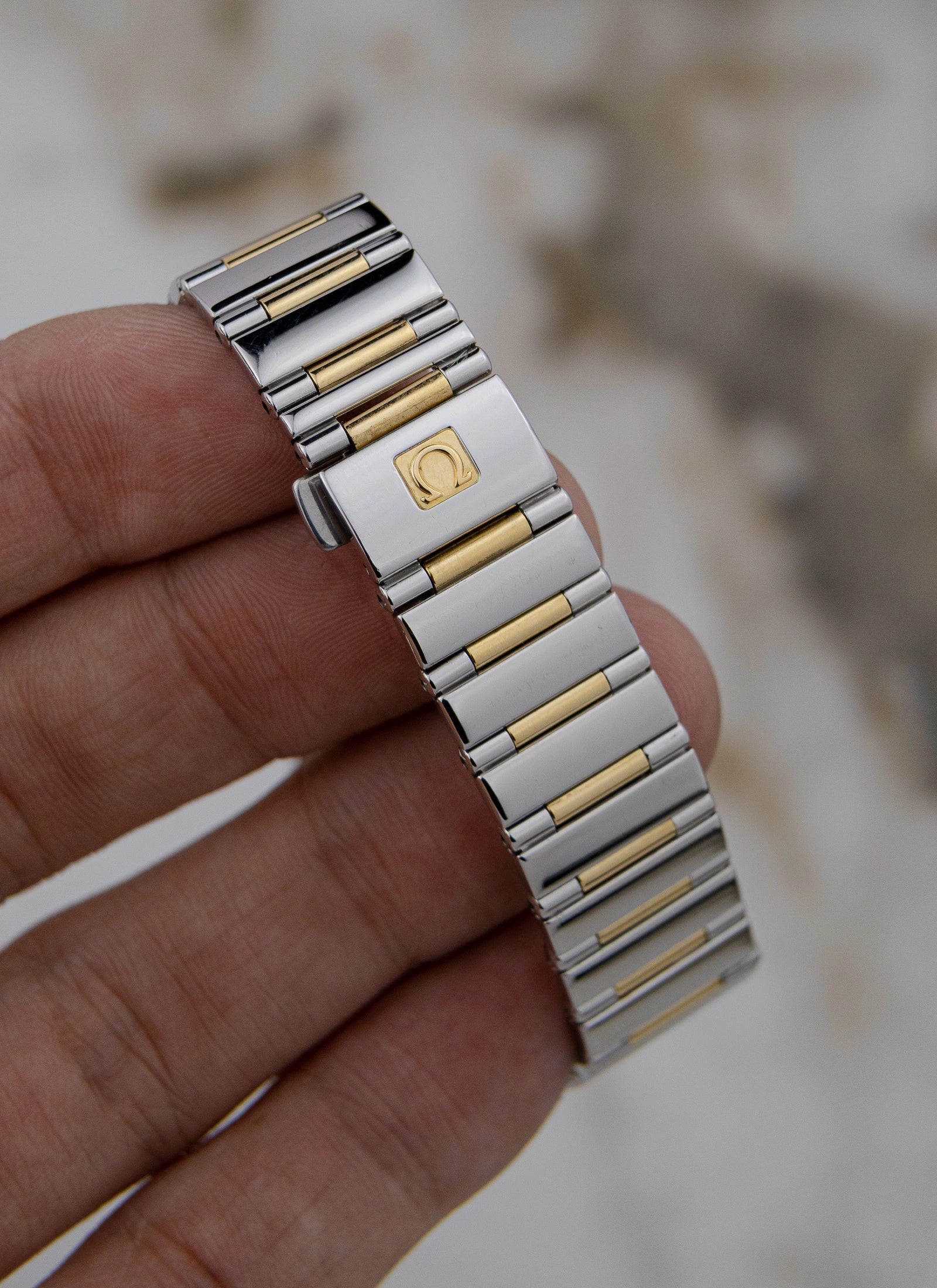1998 Omega Constellation Manhattan Mother Of Pearl Bicolor