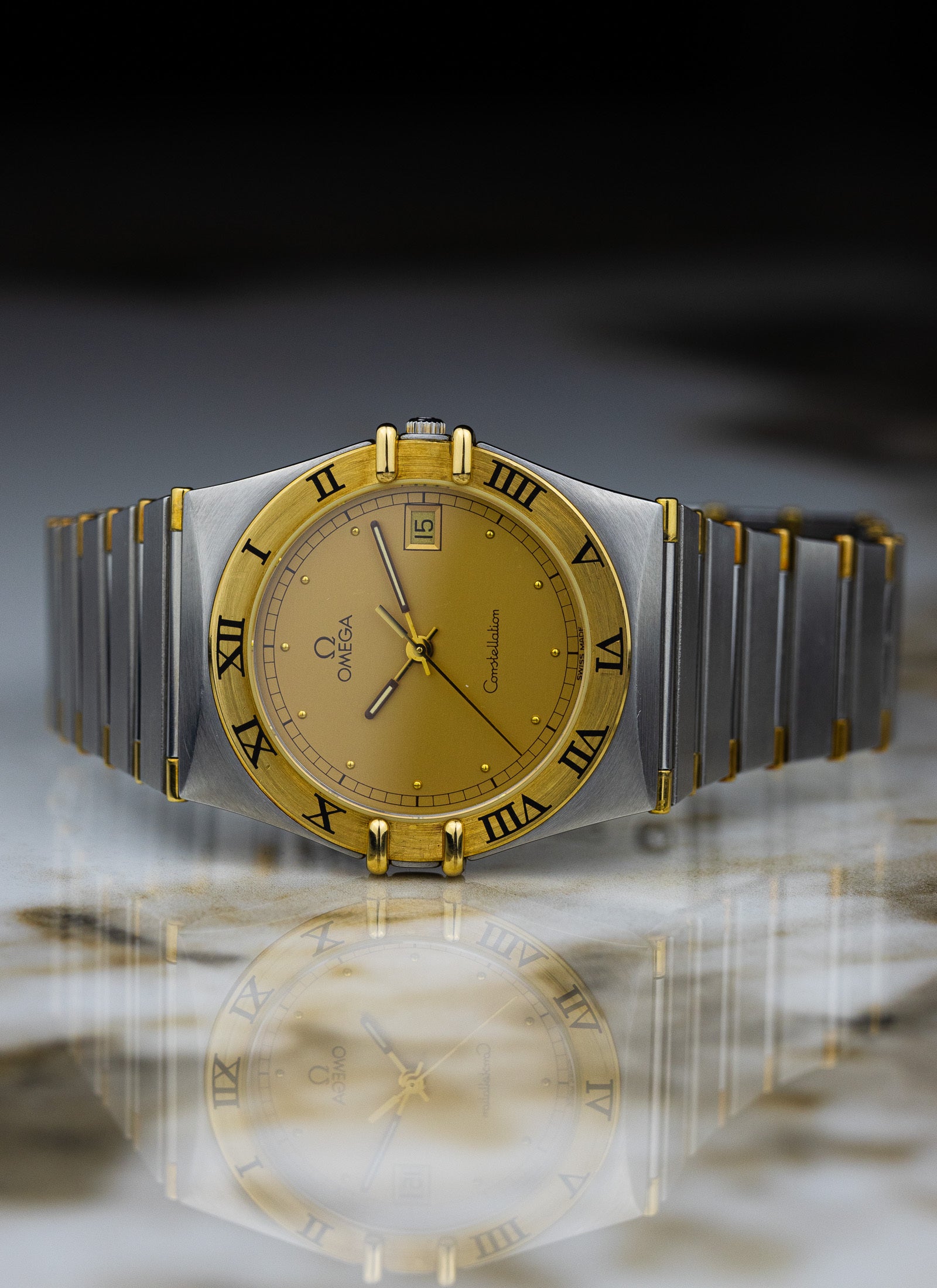 1993 Omega Constellation Manhattan Bicolor 396.1070