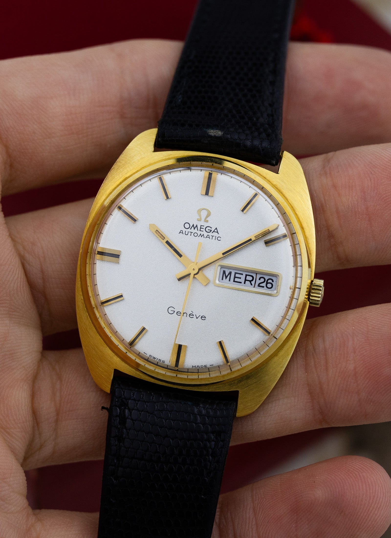 1970 18K Omega Geneve NOS/LNOS 162.9009 cal. 752 Box