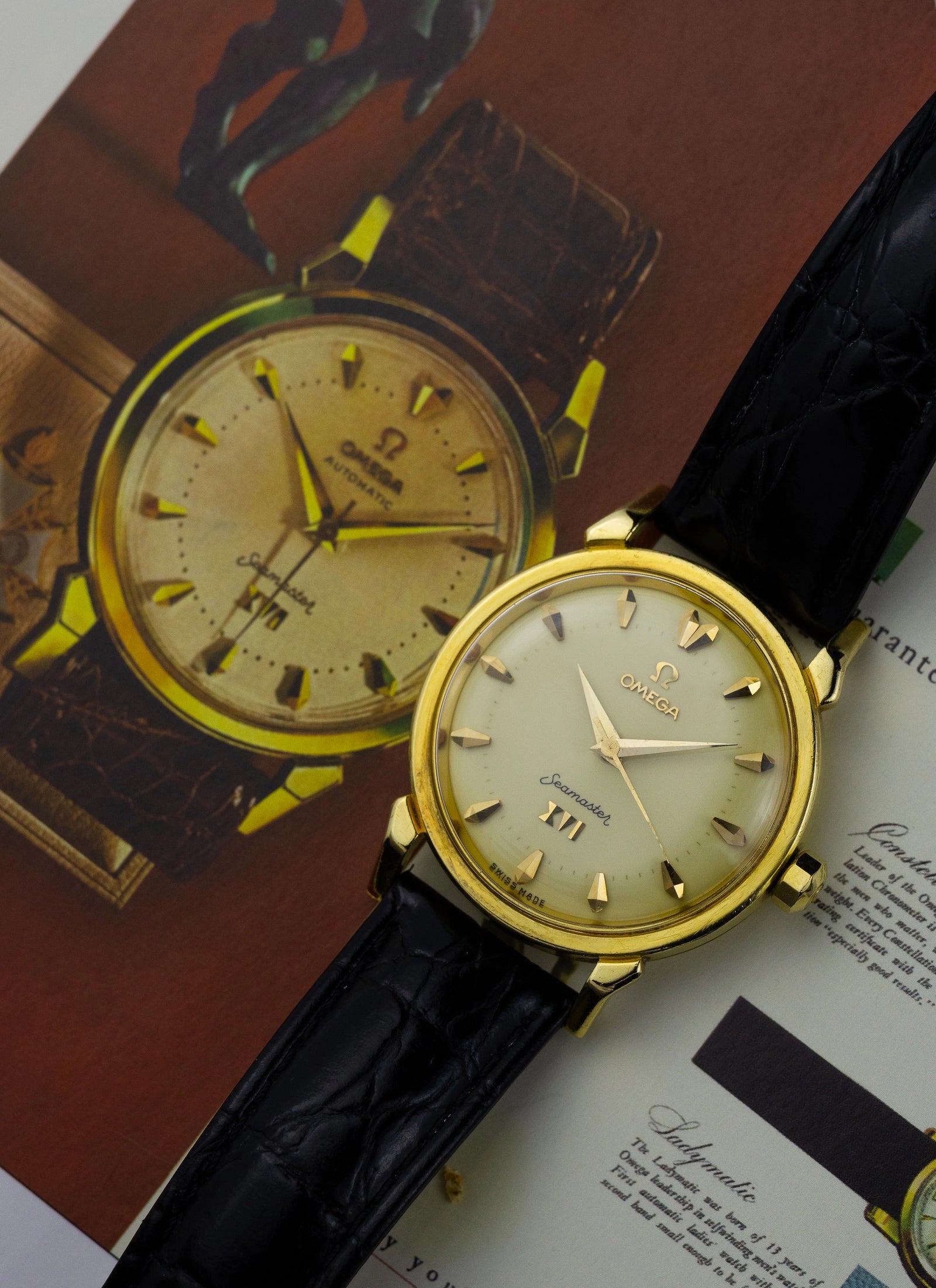 1956 18K Omega Seamaster Olympic XVI 2850 cal. 471 Serviced