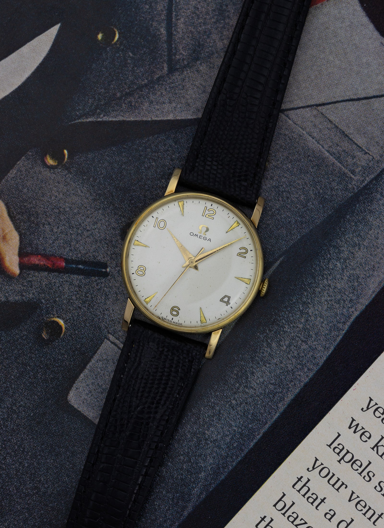 1944 14K Omega Arabic Dial Serviced