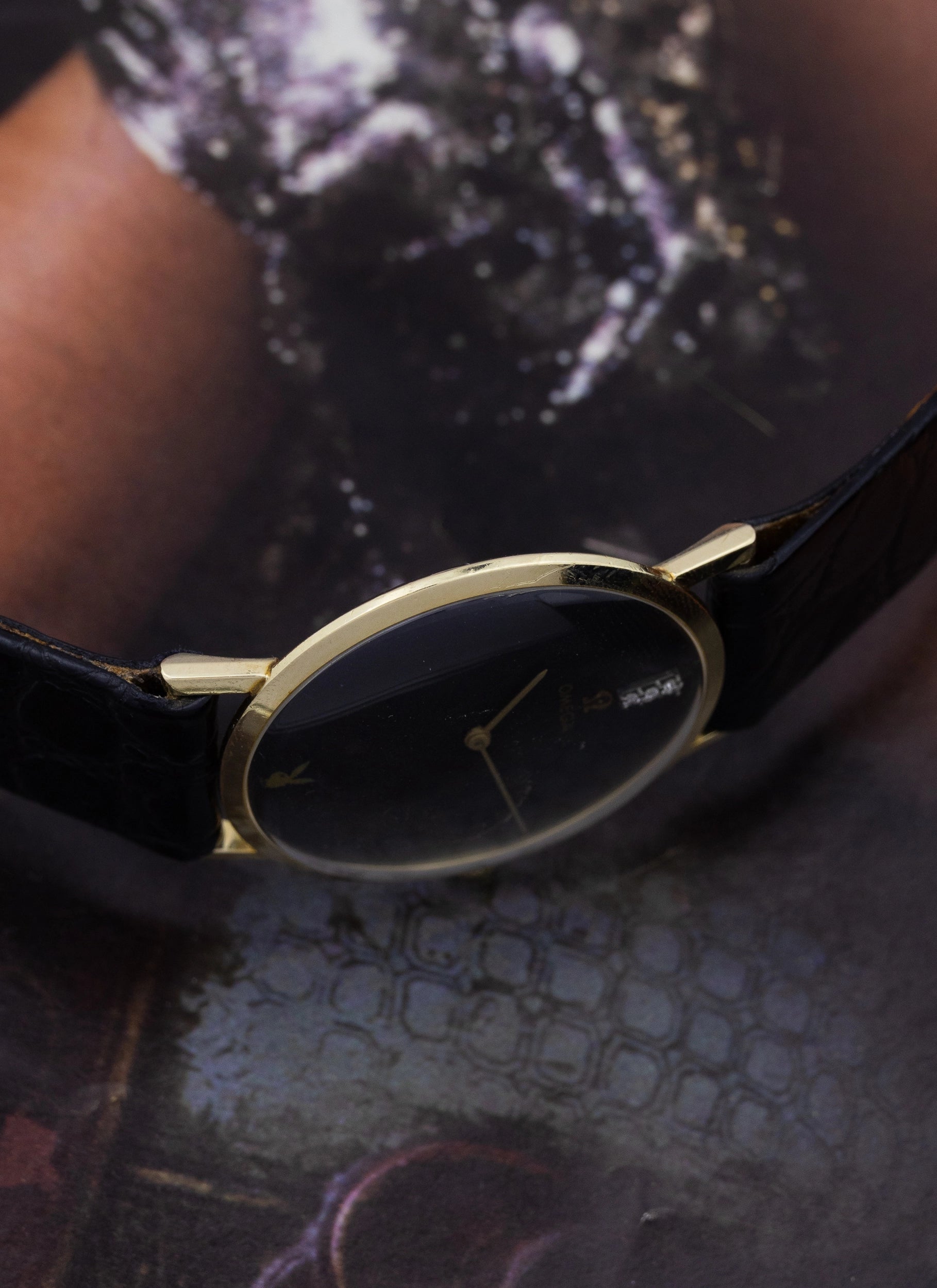 1979 14K Omega Playboy Diamond Dial D6672 cal. 625