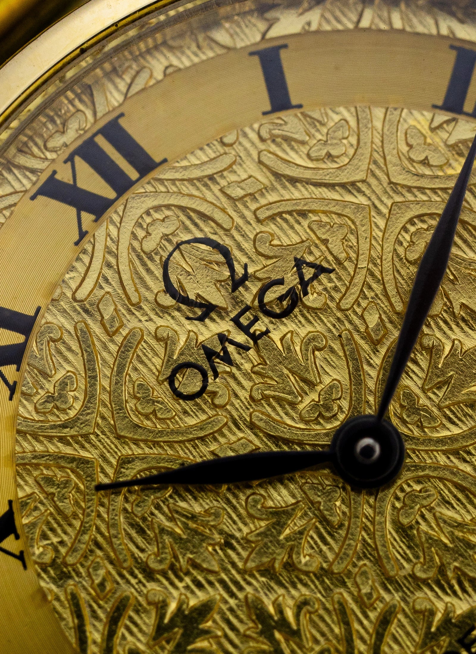 1970s Lady Omega De Ville Floral Pattern 511.0392 cal. 625 Serviced