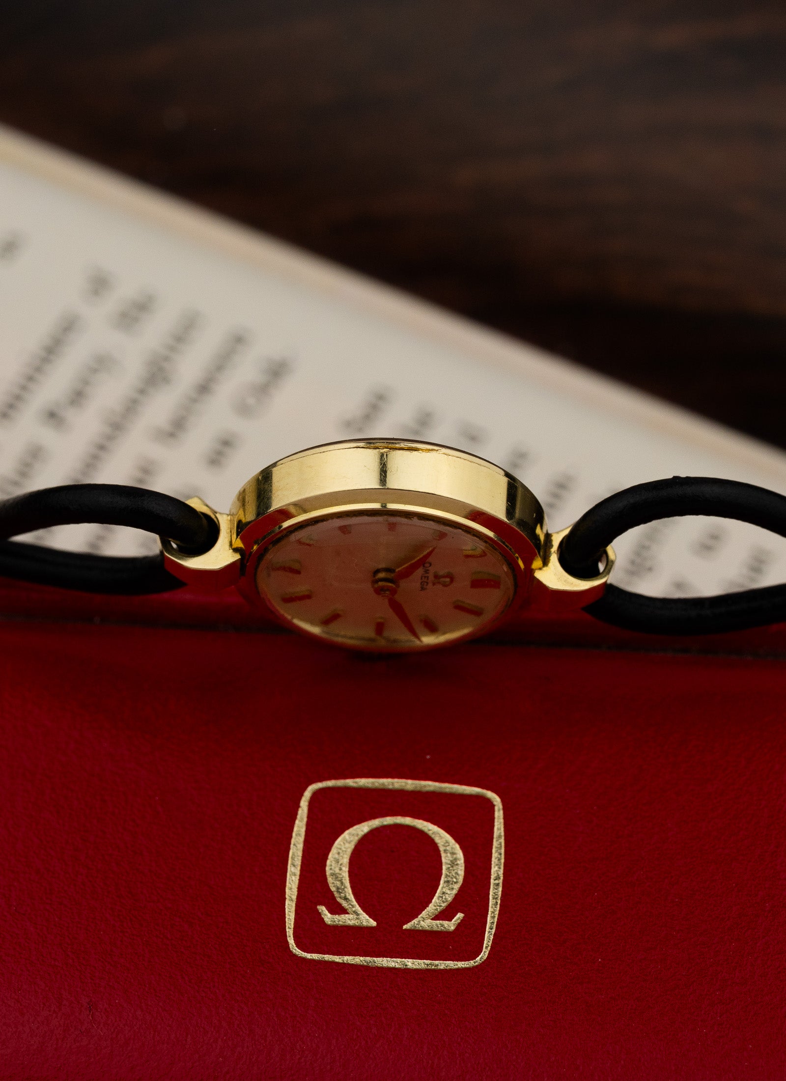 1958 14K Lady Omega Cocktail Watch 2939 1 cal. 244 Box Serviced