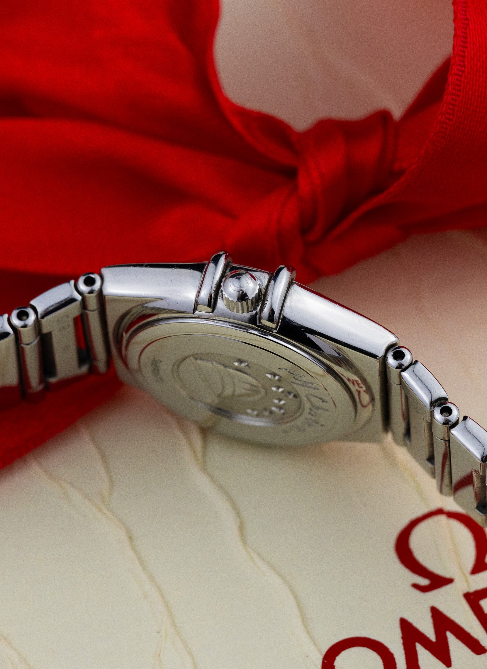 1998 Lady Omega Constellation My Choice Pink Dial 1561.61 Box