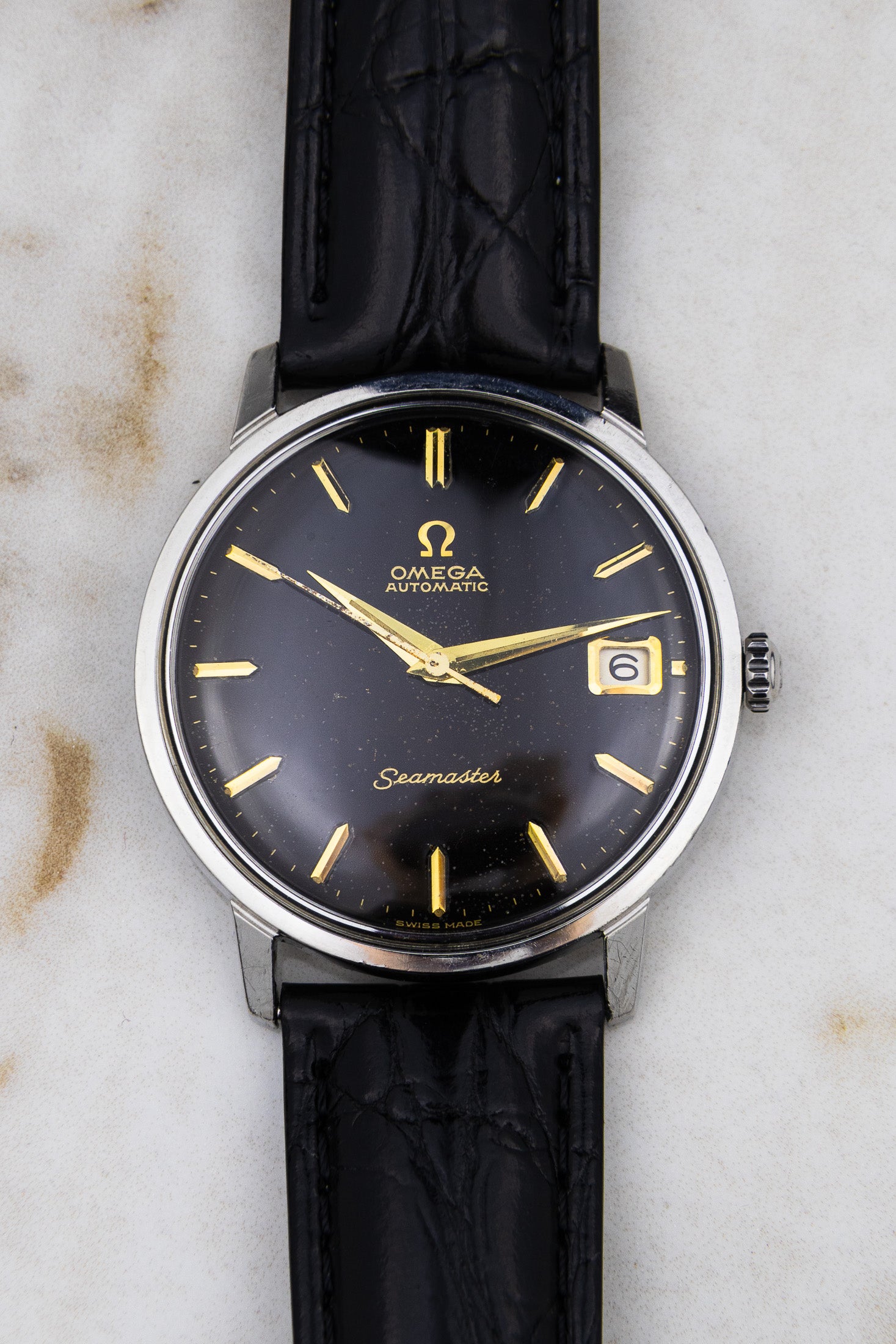 1963 Omega Seamaster Black Dial 166.001 cal. 562