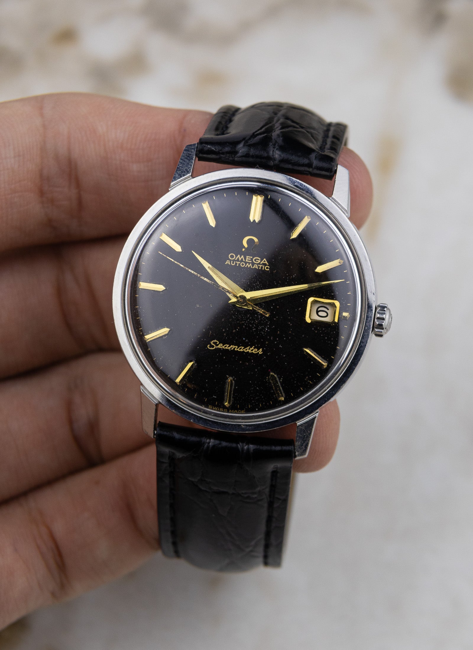 1963 Omega Seamaster Black Dial 166.001 cal. 562