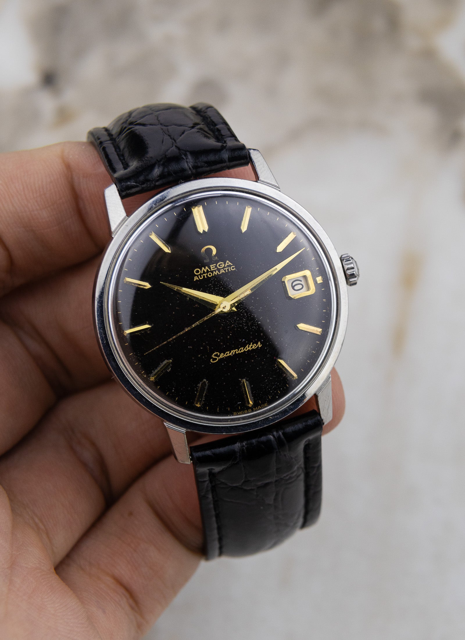 1963 Omega Seamaster Black Dial 166.001 cal. 562