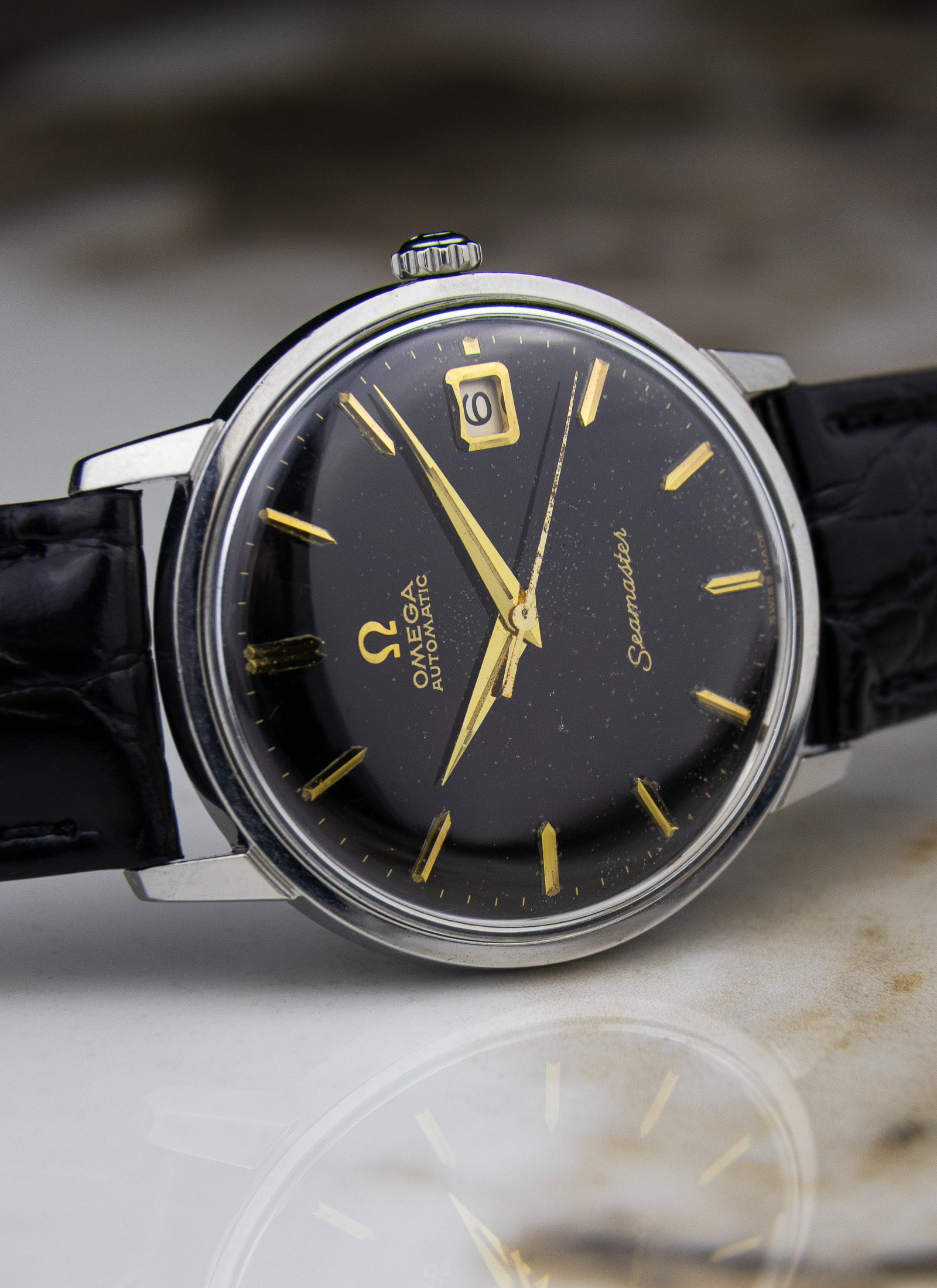 1963 Omega Seamaster Black Dial 166.001 cal. 562